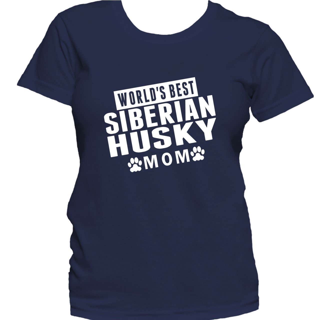 Siberian Husky Mom Shirt - World's Best Siberian Husky Mom Women's T-Shirt
