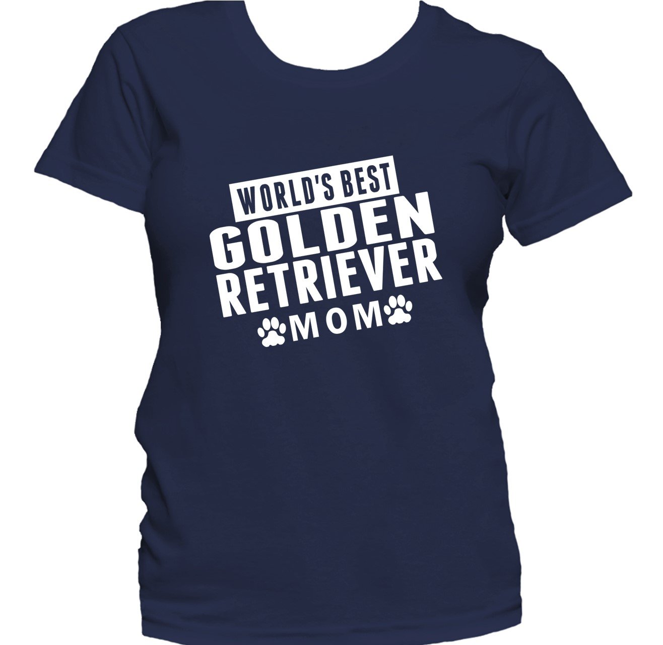 Golden Retriever Mom Shirt - World's Best Golden Retriever Mom Women's T-Shirt