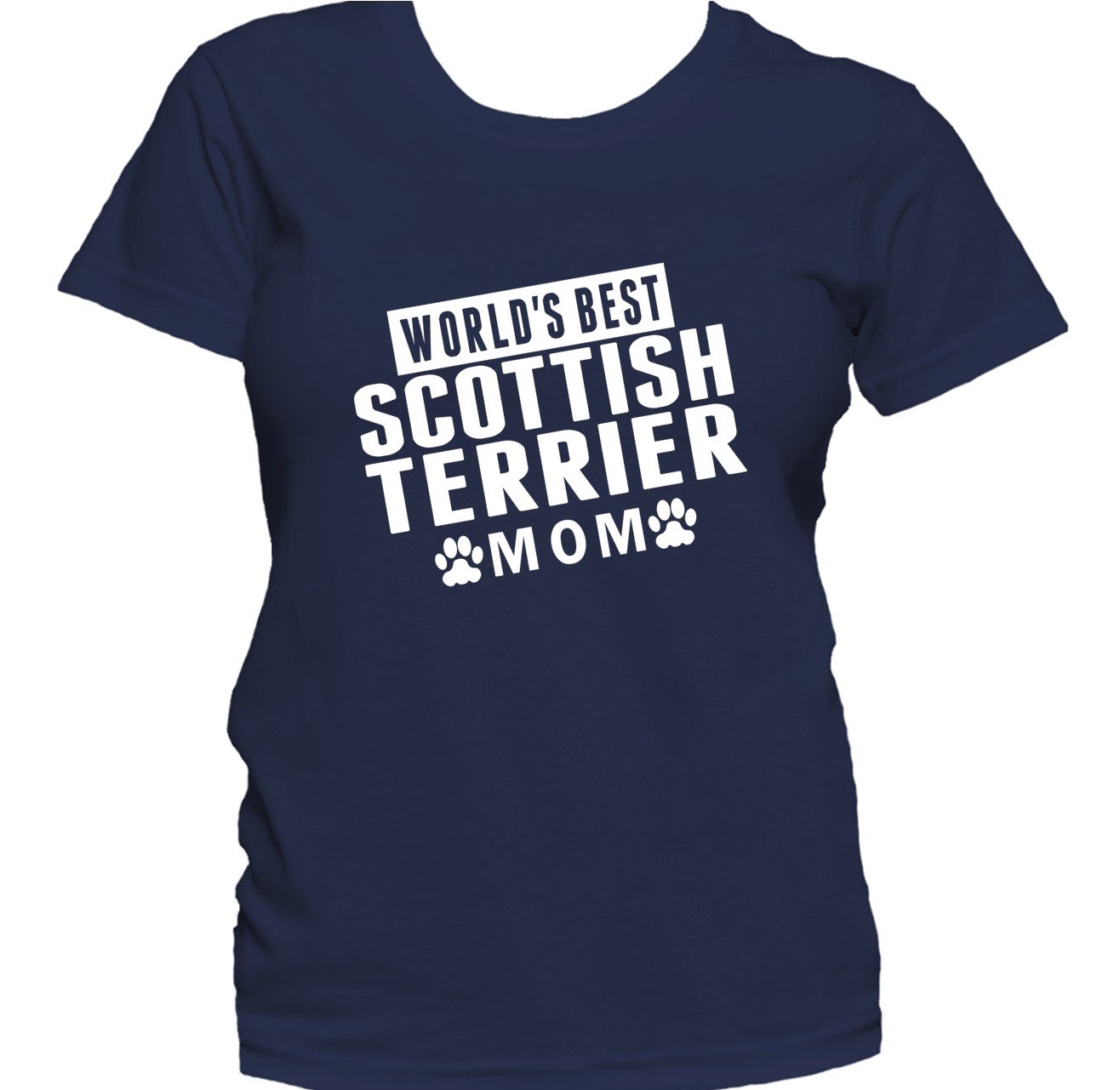 Scottish Terrier Mom Shirt - World's Best Scottish Terrier Mom Women's T-Shirt