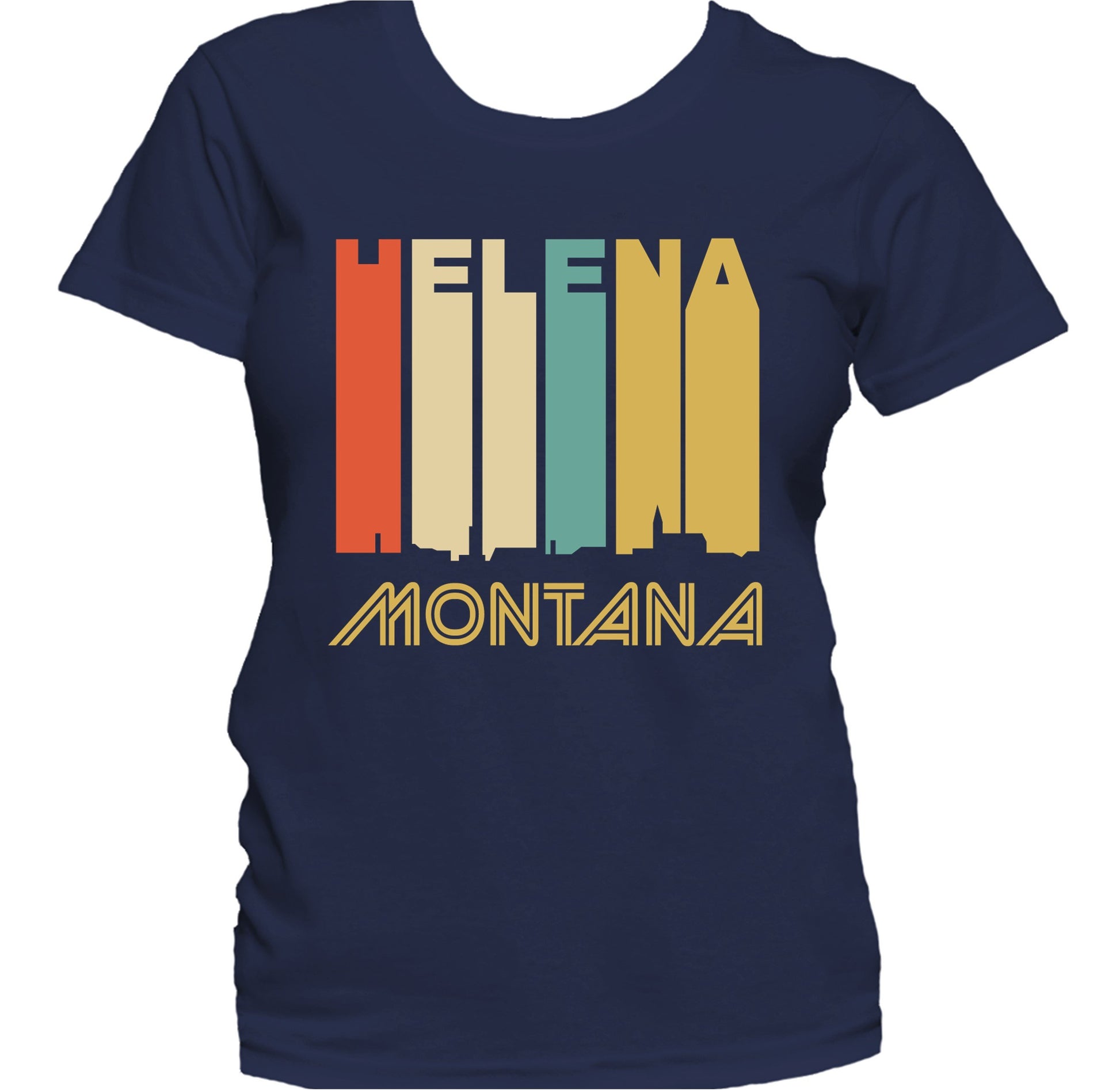 Retro 1970's Style Helena Montana Skyline Women's T-Shirt