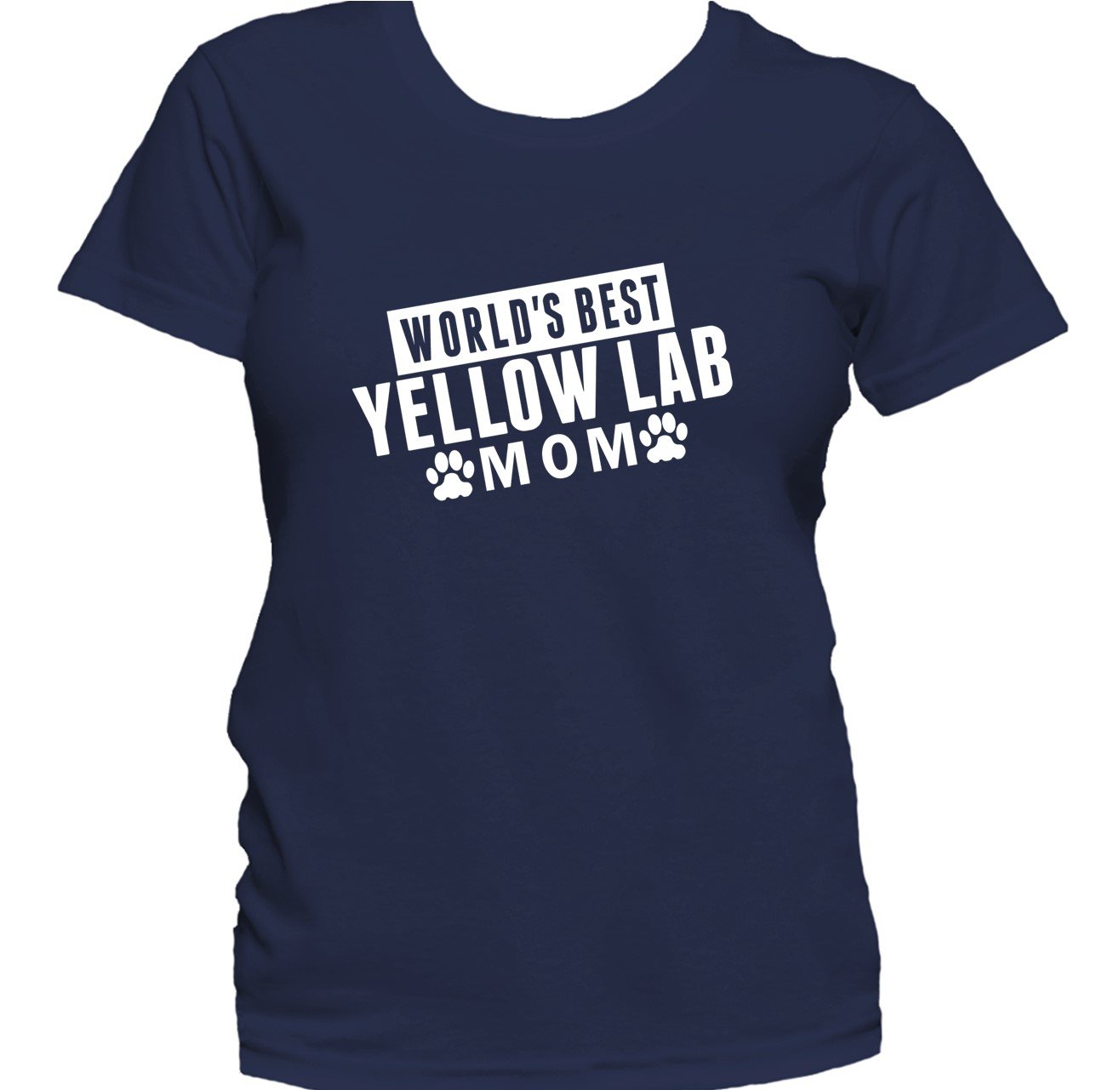 Yellow Lab Mom Shirt - World's Best Yellow Lab Mom Women's T-Shirt
