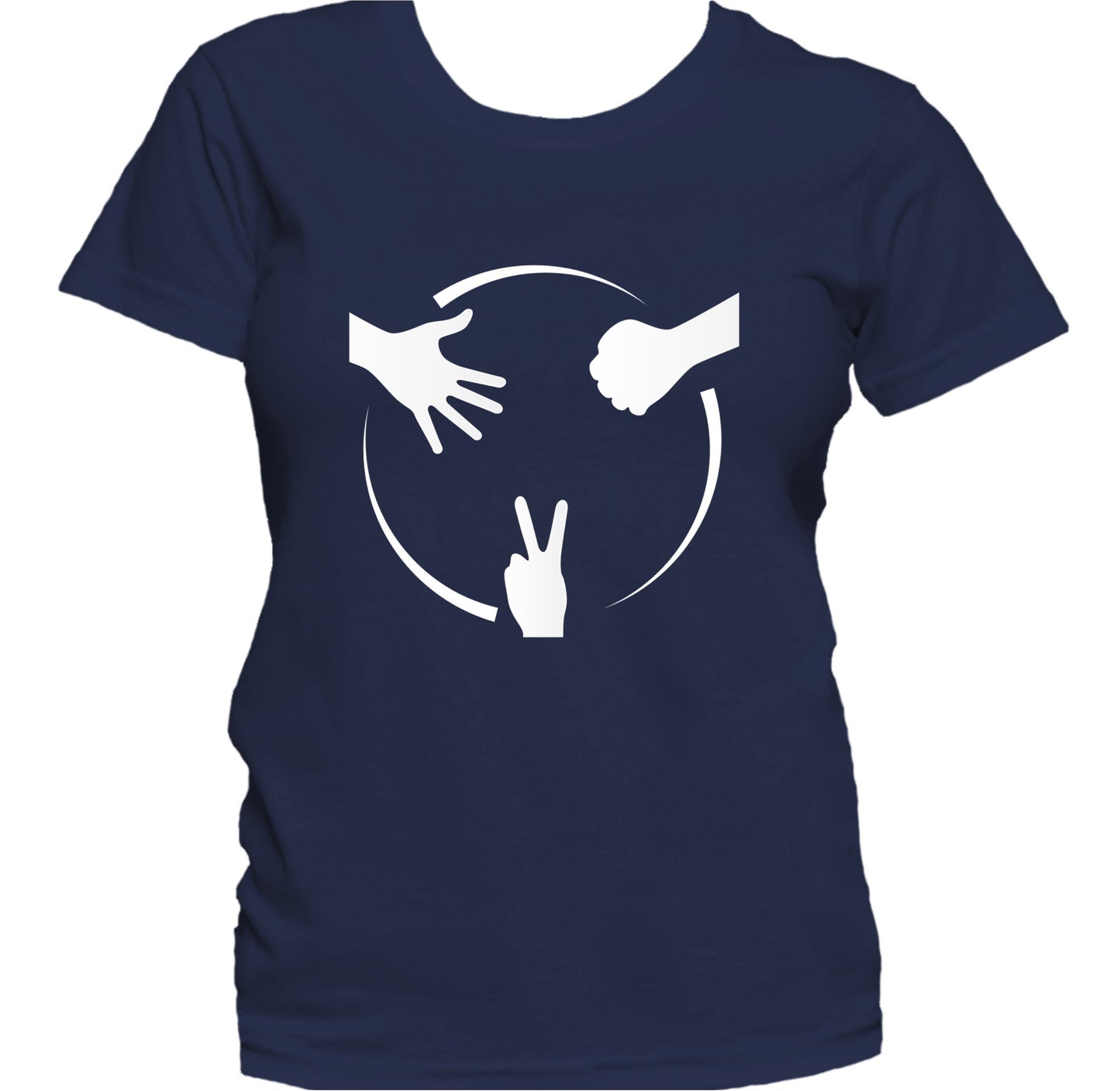 Rock Paper Scissors Diagram Roshambo Women's T-Shirt