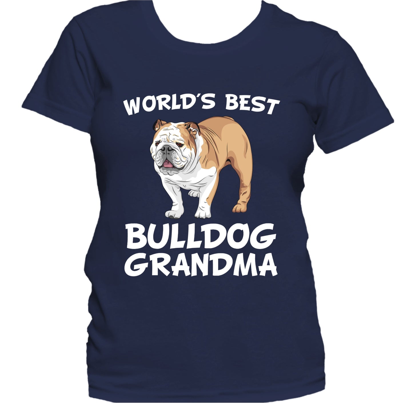 World's Best Bulldog Grandma Dog Owner Women's T-Shirt