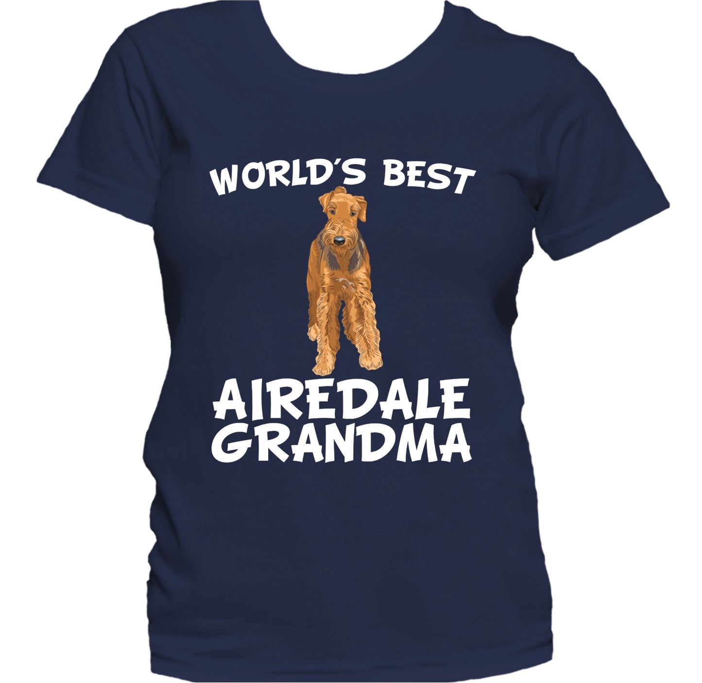 World's Best Airedale Grandma Dog Owner Women's T-Shirt