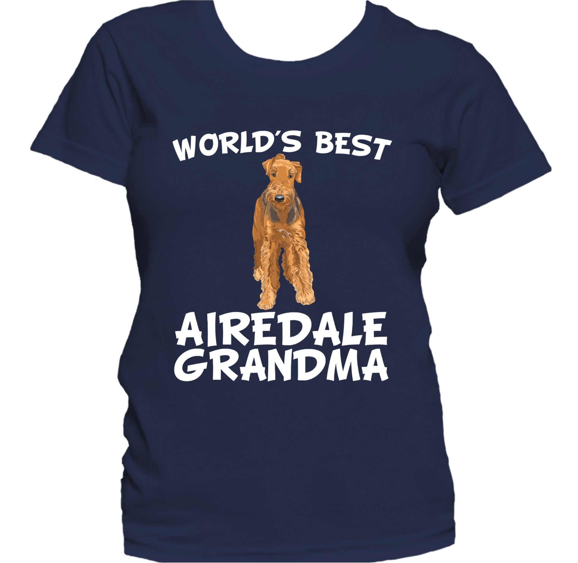 World's Best Airedale Grandma Dog Owner Women's T-Shirt