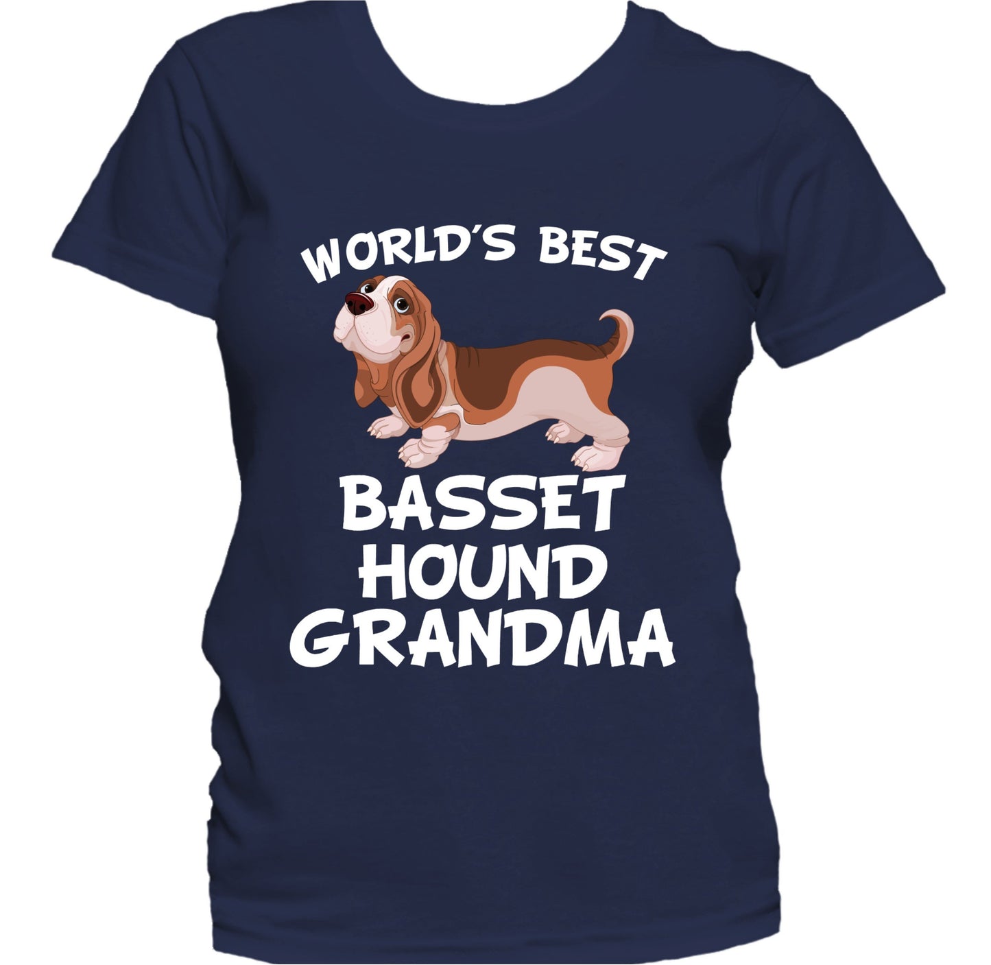 World's Best Basset Hound Grandma Dog Owner Women's T-Shirt