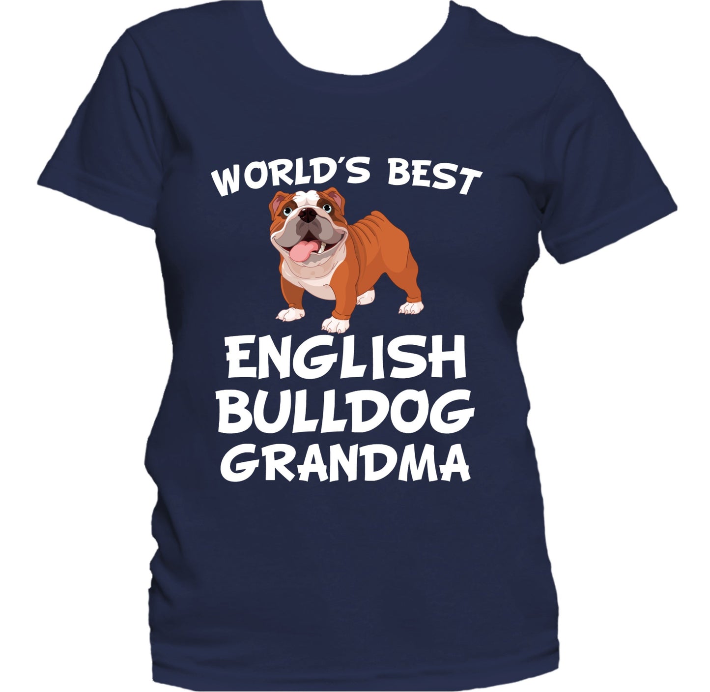 World's Best English Bulldog Grandma Dog Owner Women's T-Shirt