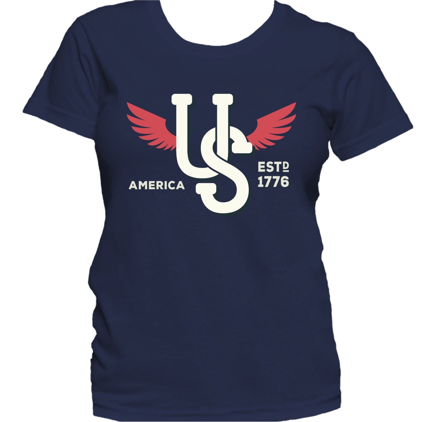 US America Established 1776 Vintage Retro Style Women's T-Shirt