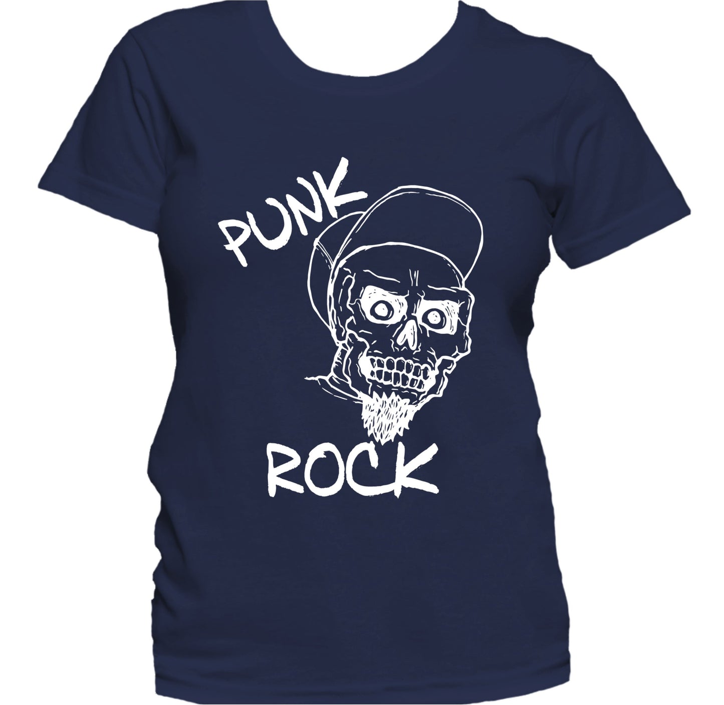 Punk Rock Skull Cool Vintage Style Music Women's T-Shirt