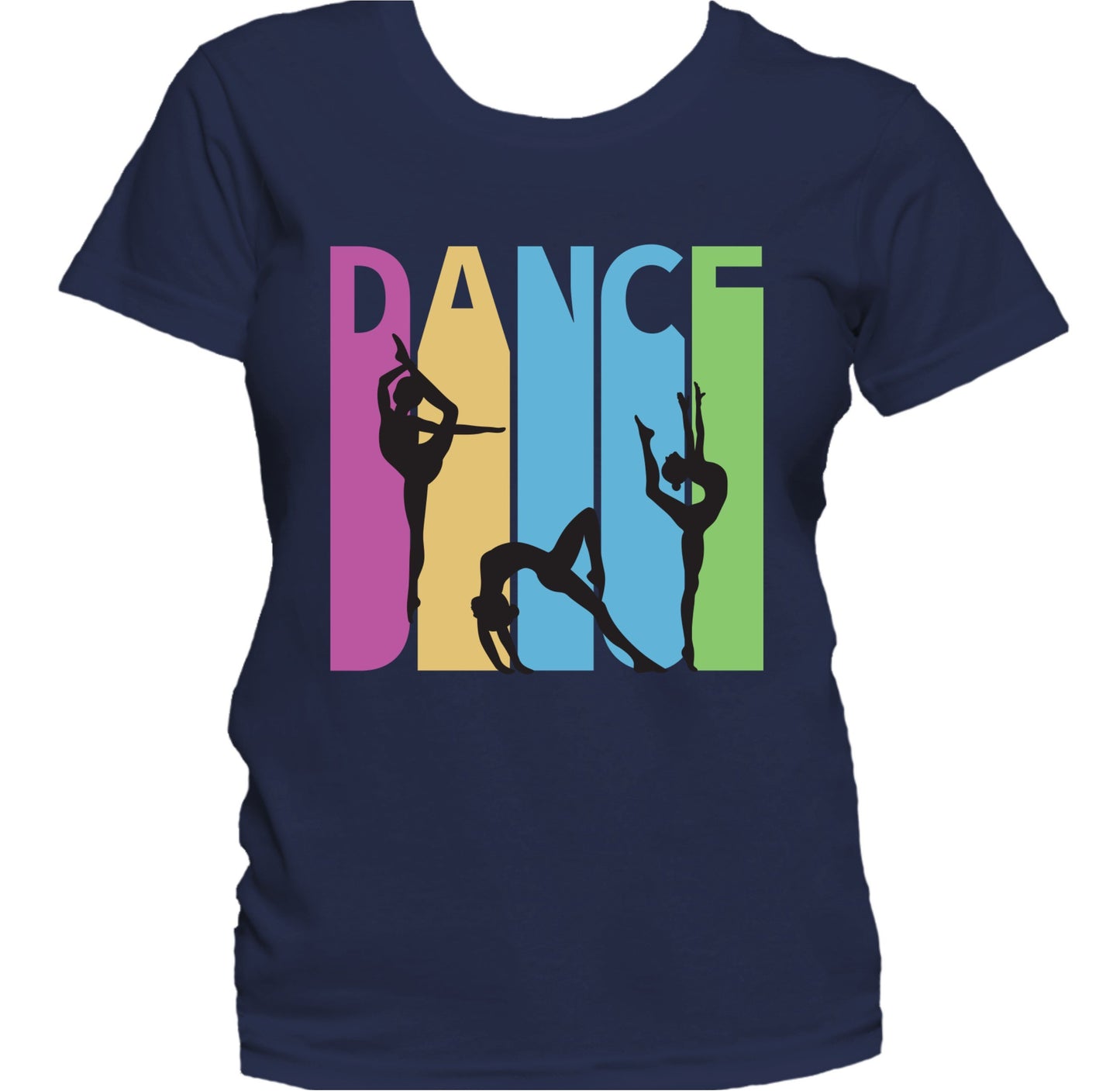 Vintage Retro Dance Dancers 1970's Style Women's T-Shirt 