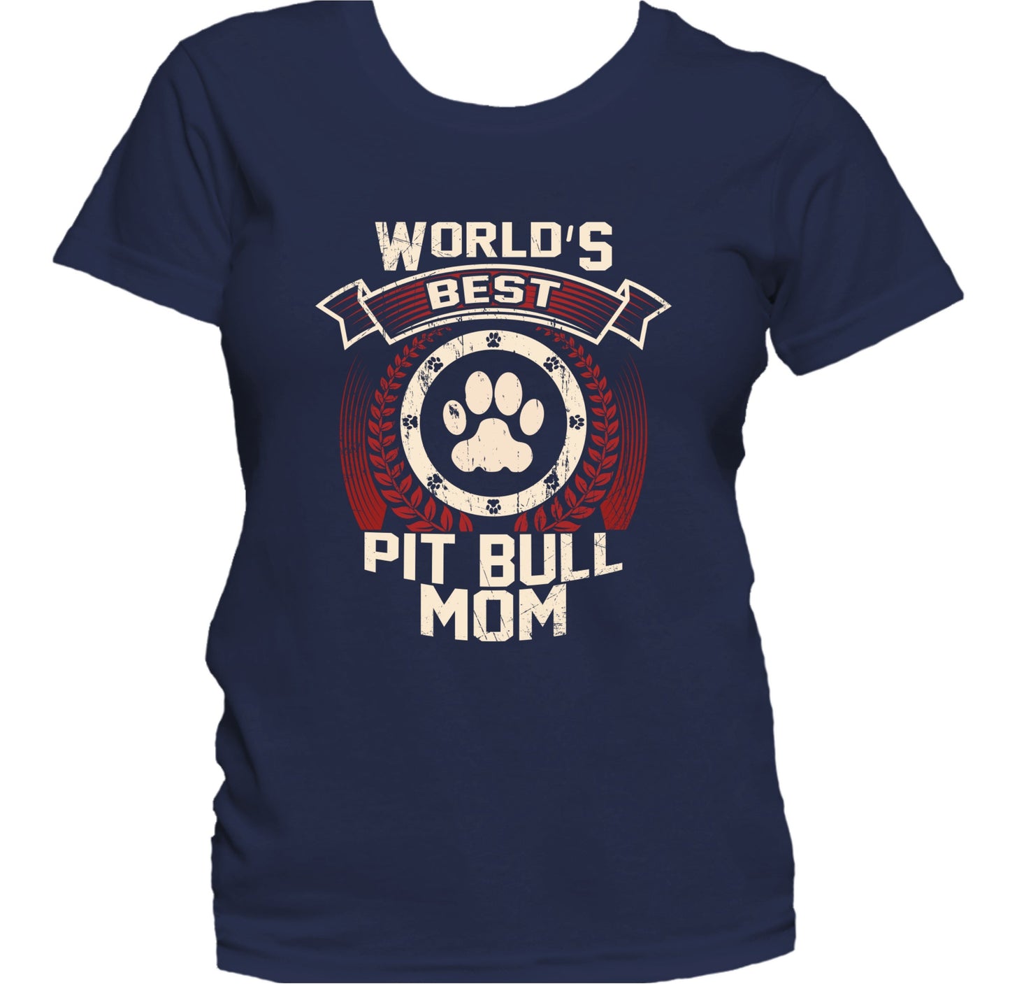 World's Best Pit Bull Mom Women's T-Shirt - Dog Mom Shirt