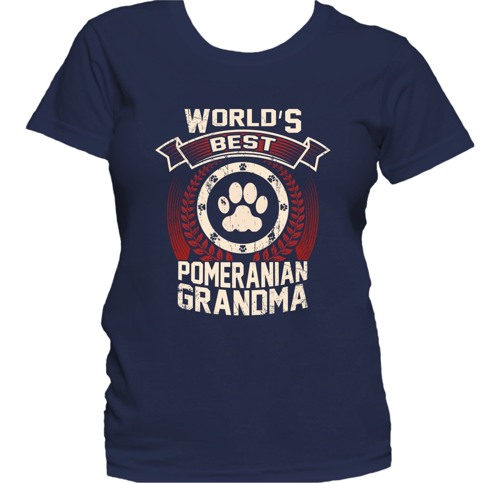 World's Best Pomeranian Grandma Women's T-Shirt - Dog Grandma Shirt