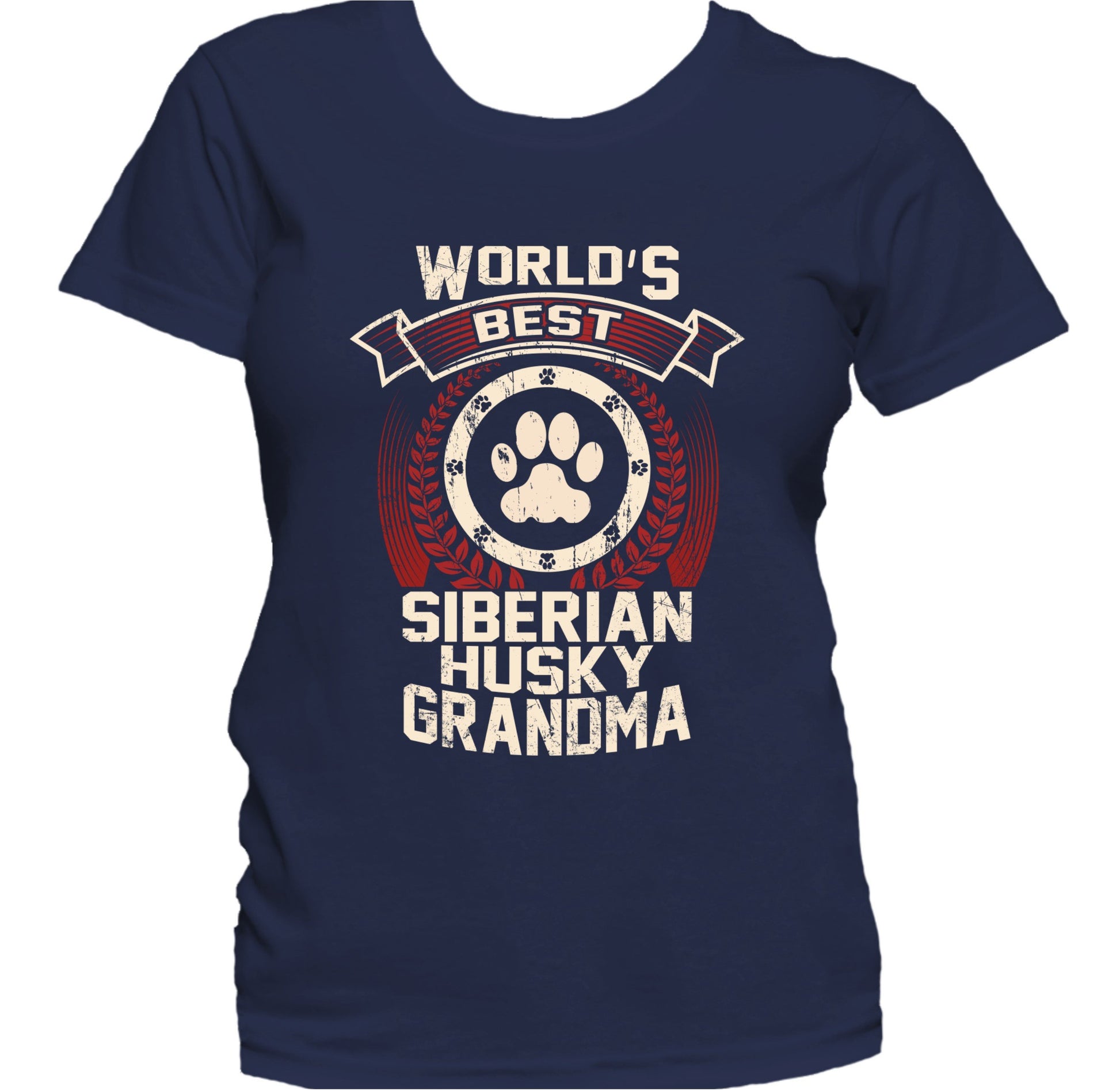 World's Best Siberian Husky Grandma Women's T-Shirt - Dog Grandma Shirt