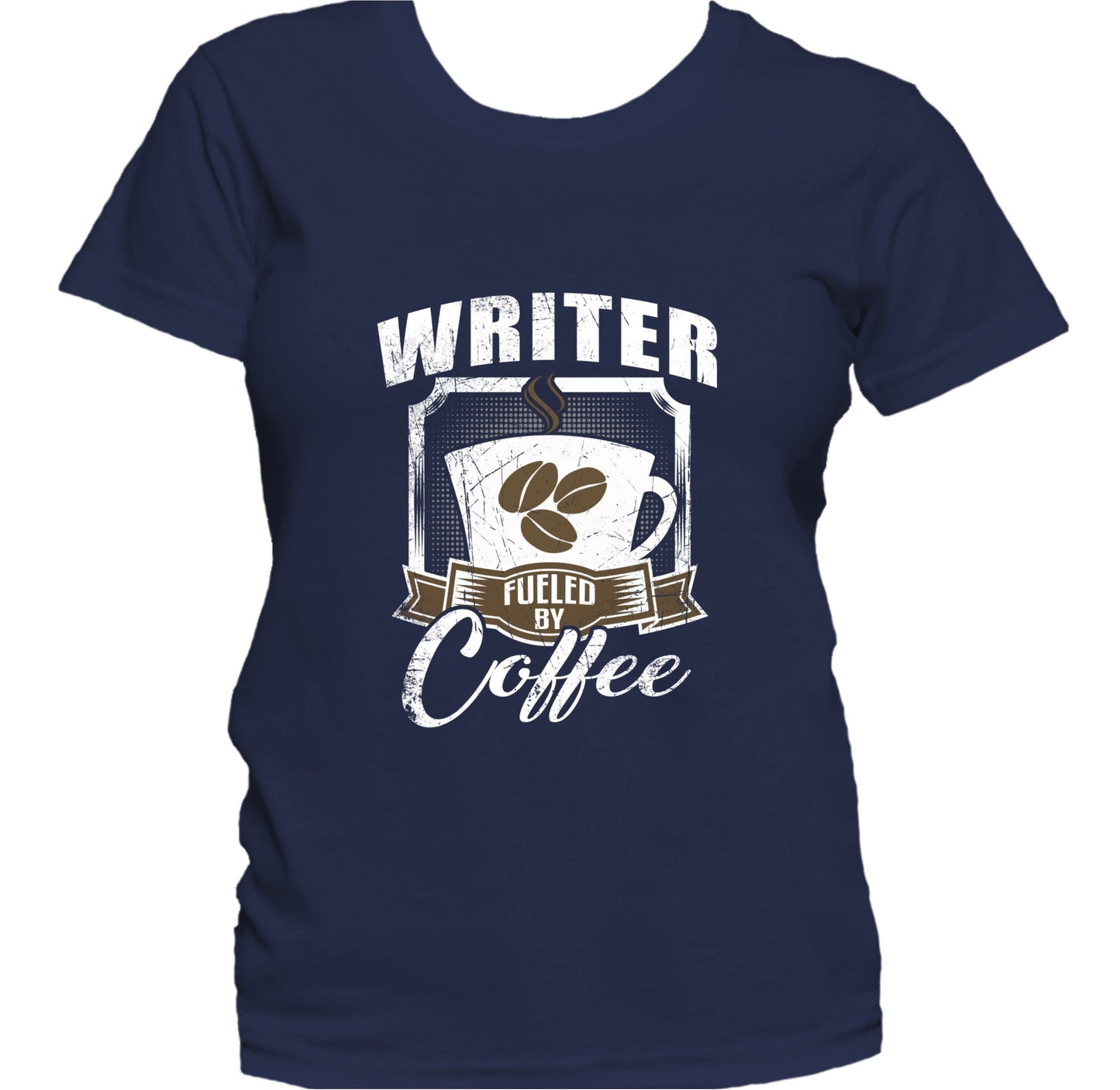 Writer Fueled By Coffee Funny Women's T-Shirt