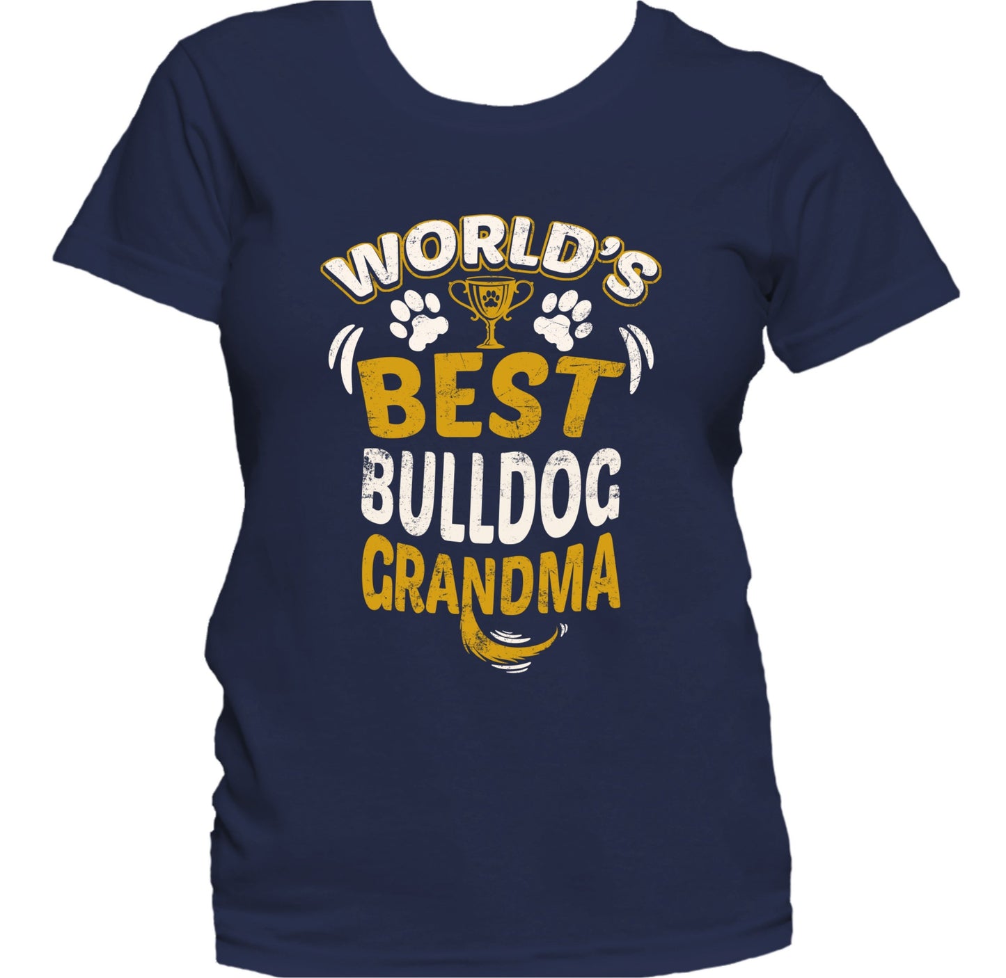 World's Best Bulldog Grandma Granddog Women's T-Shirt