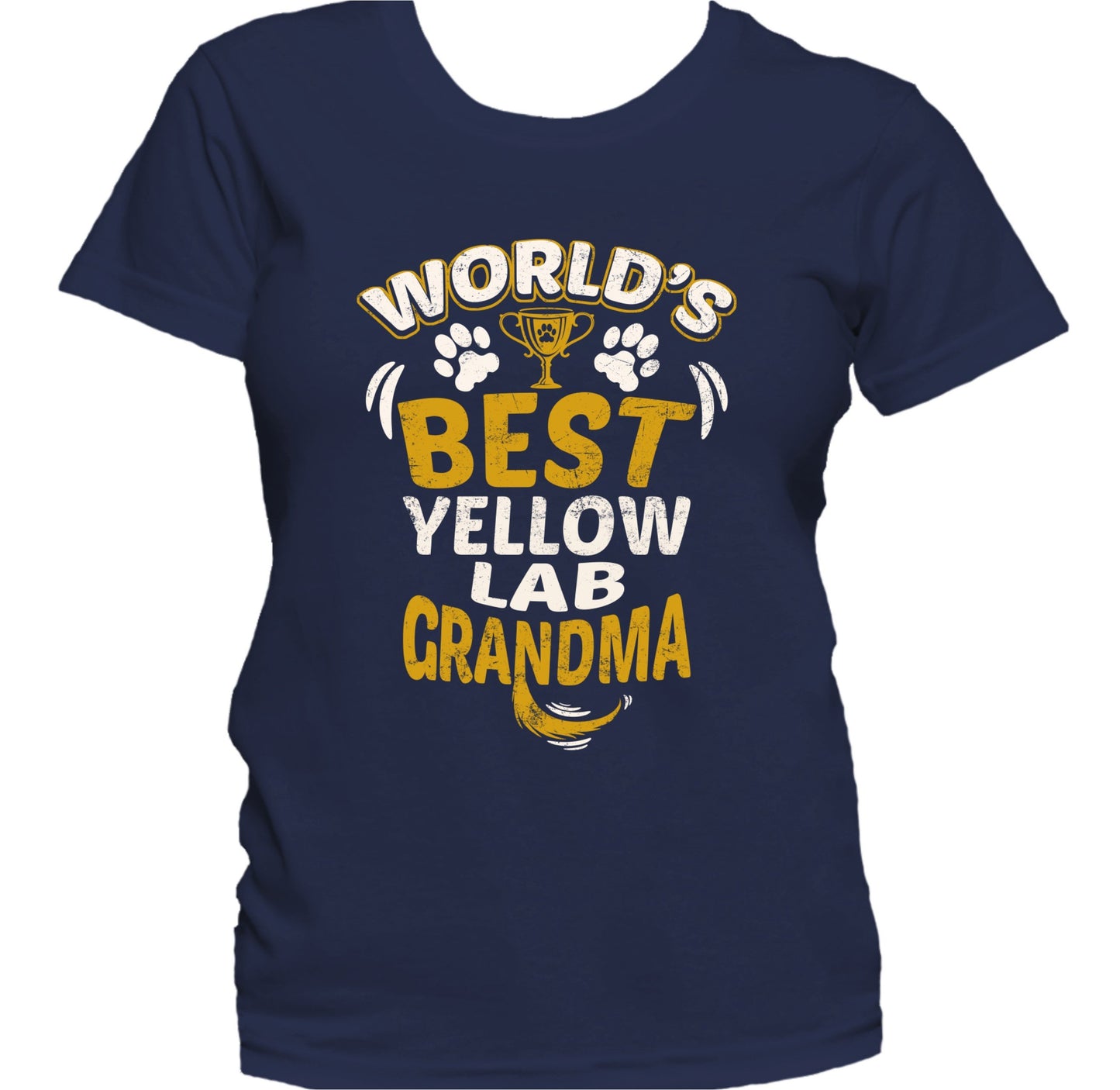 World's Best Yellow Lab Grandma Granddog Women's T-Shirt