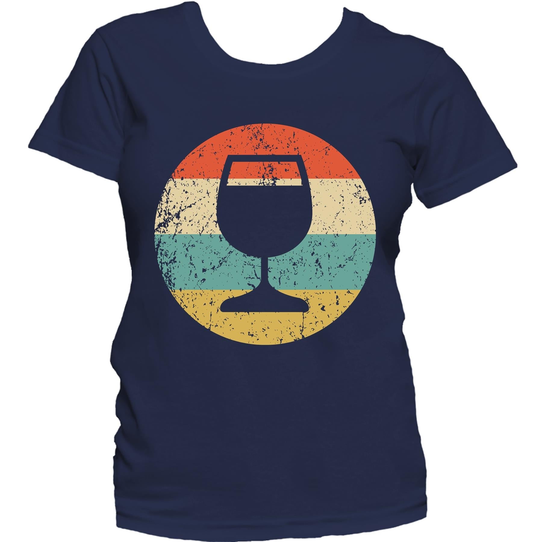 Wine Connoisseur Shirt - Vintage Retro Wine Glass Women's T-Shirt