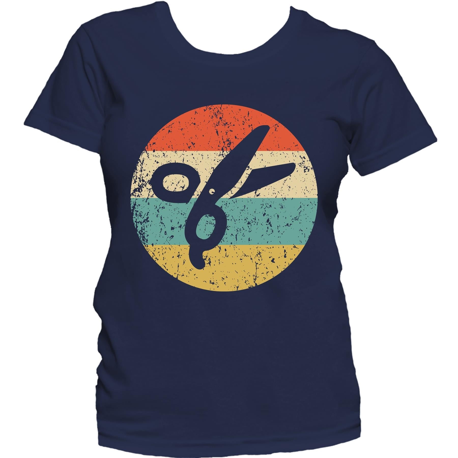 Barber Hairdresser Shirt - Vintage Retro Scissors Women's T-Shirt