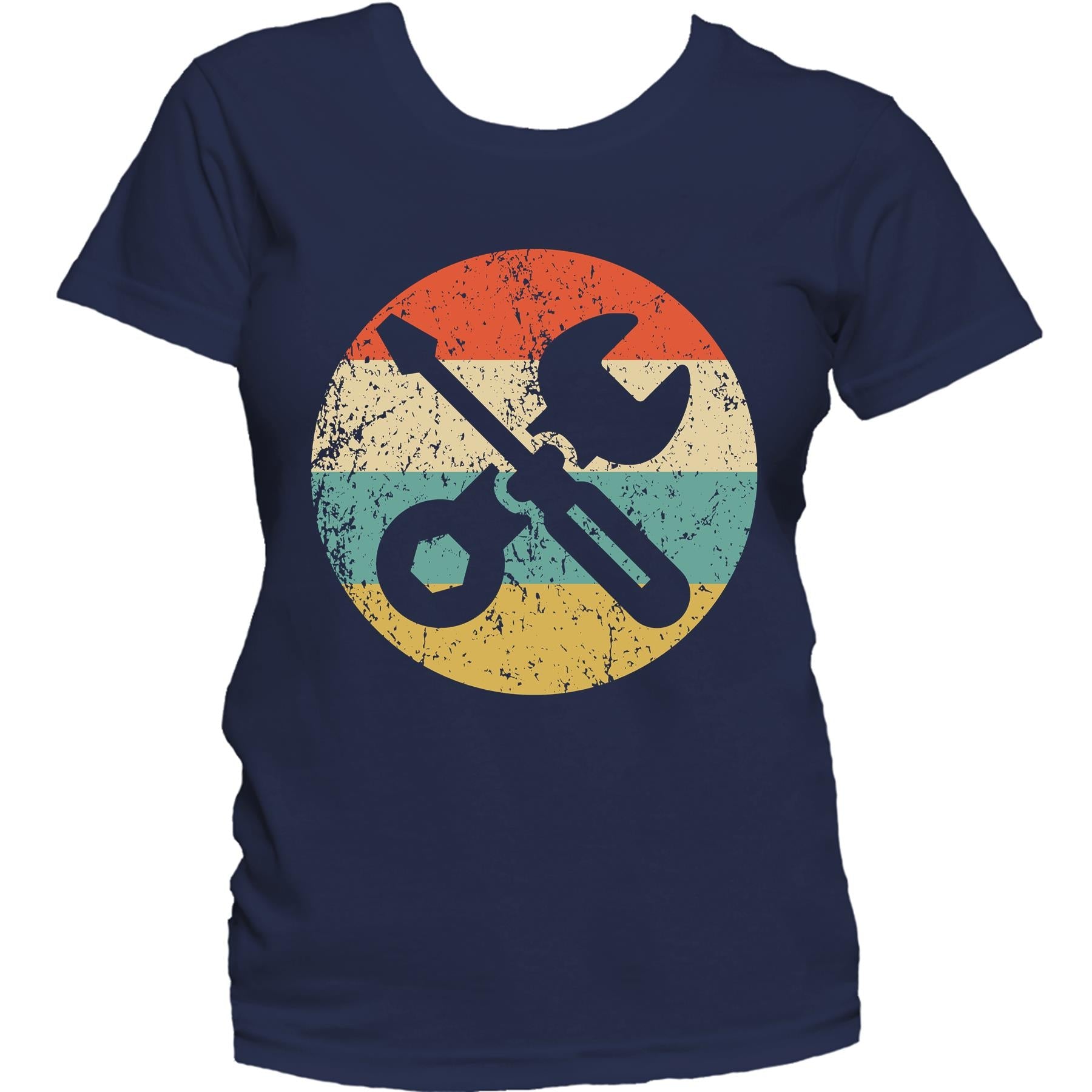 Car Mechanic Shirt - Retro Screwdriver Wrench Women's T-Shirt