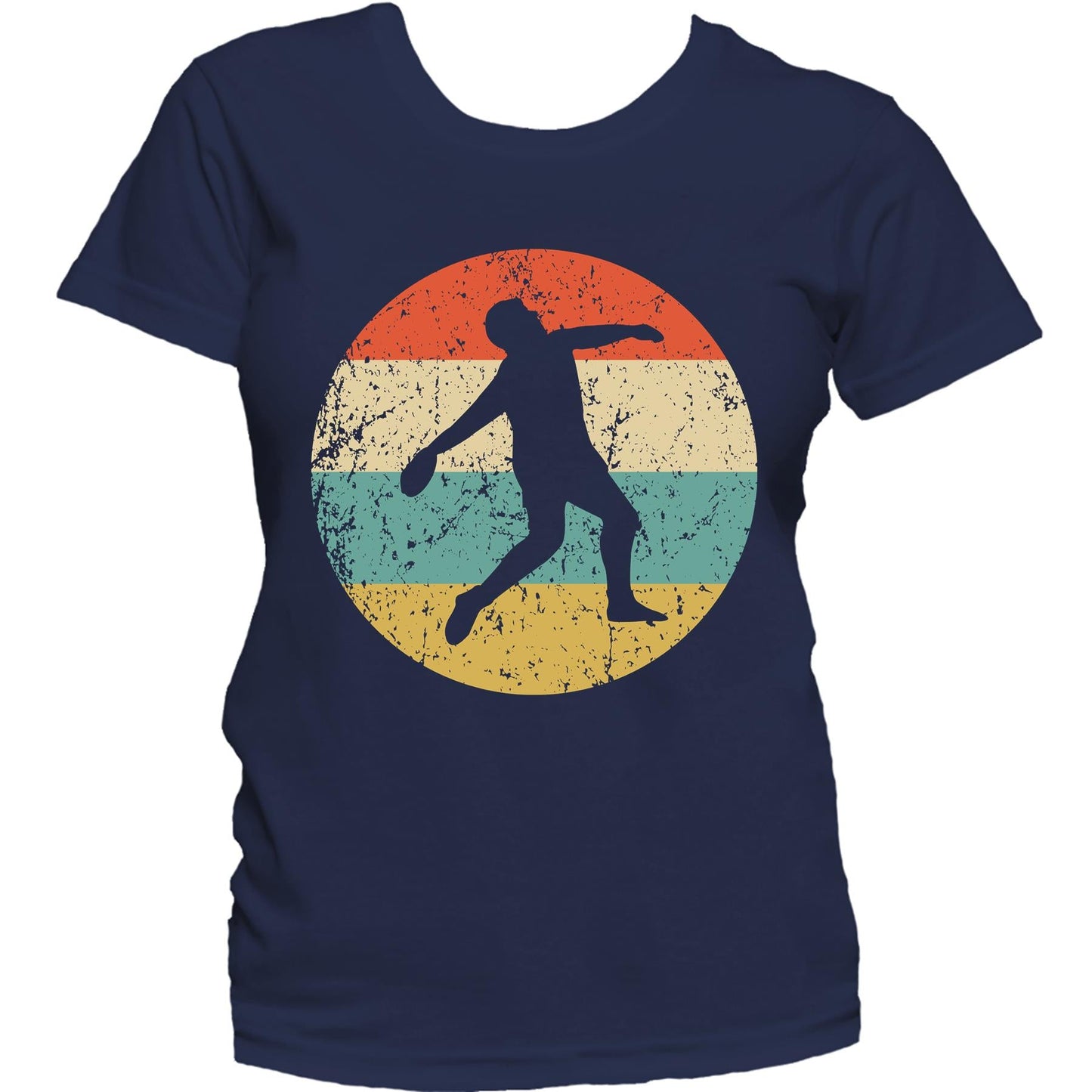 Discus Throw Shirt - Vintage Retro Track And Field Women's T-Shirt