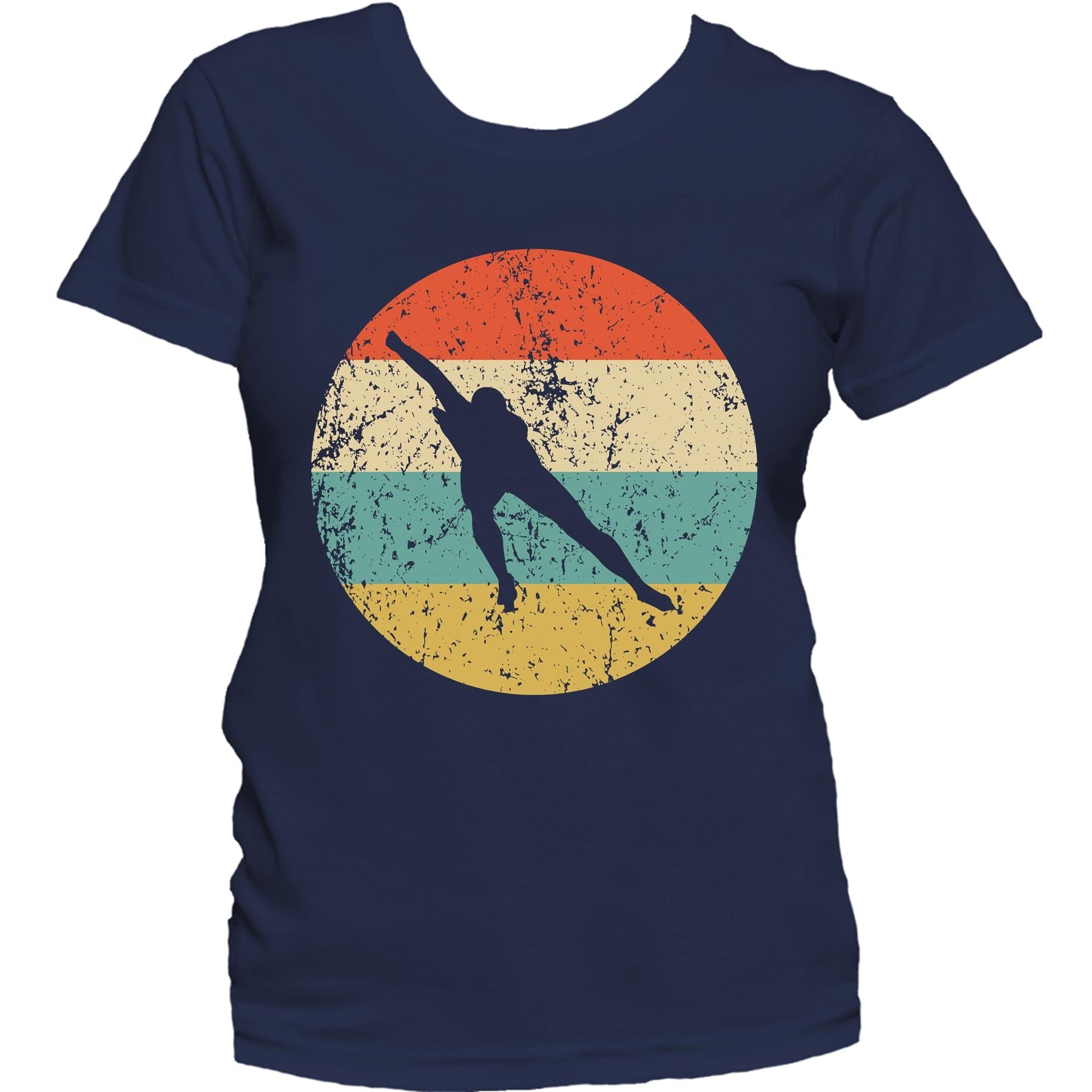 Speed Skating Shirt - Vintage Retro Speed Skater Women's T-Shirt