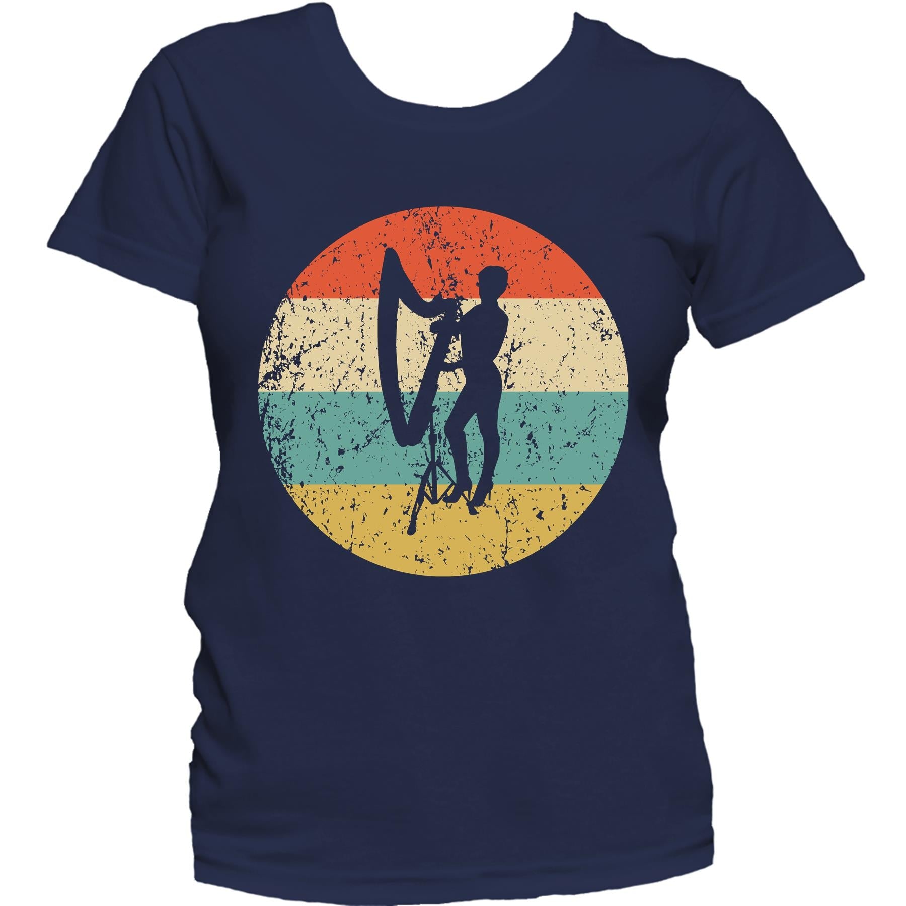 Harp Shirt - Vintage Retro Music Women's T-Shirt