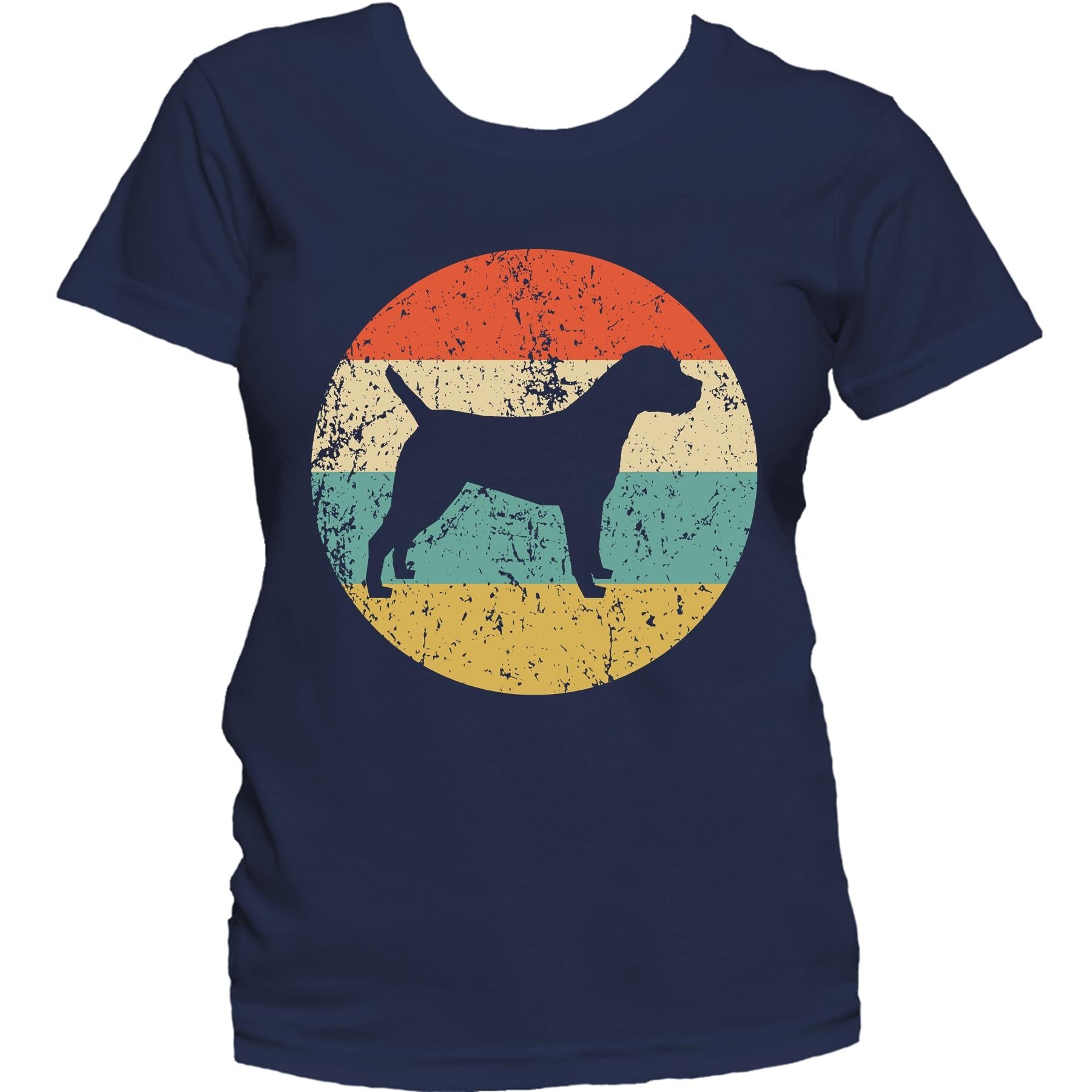 Border Terrier Shirt - Retro Border Terrier Dog Women's T-Shirt