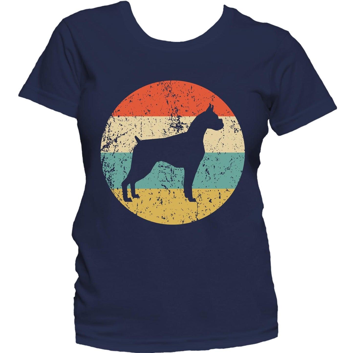 Boxer Shirt - Vintage Retro Boxer Dog Women's T-Shirt