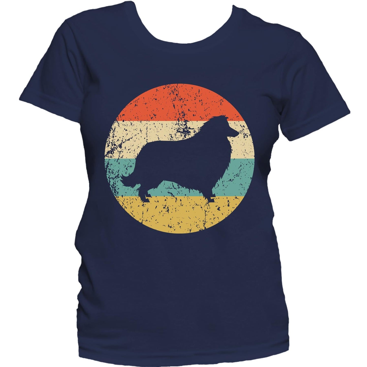 Collie Shirt - Vintage Retro Collie Dog Women's T-Shirt