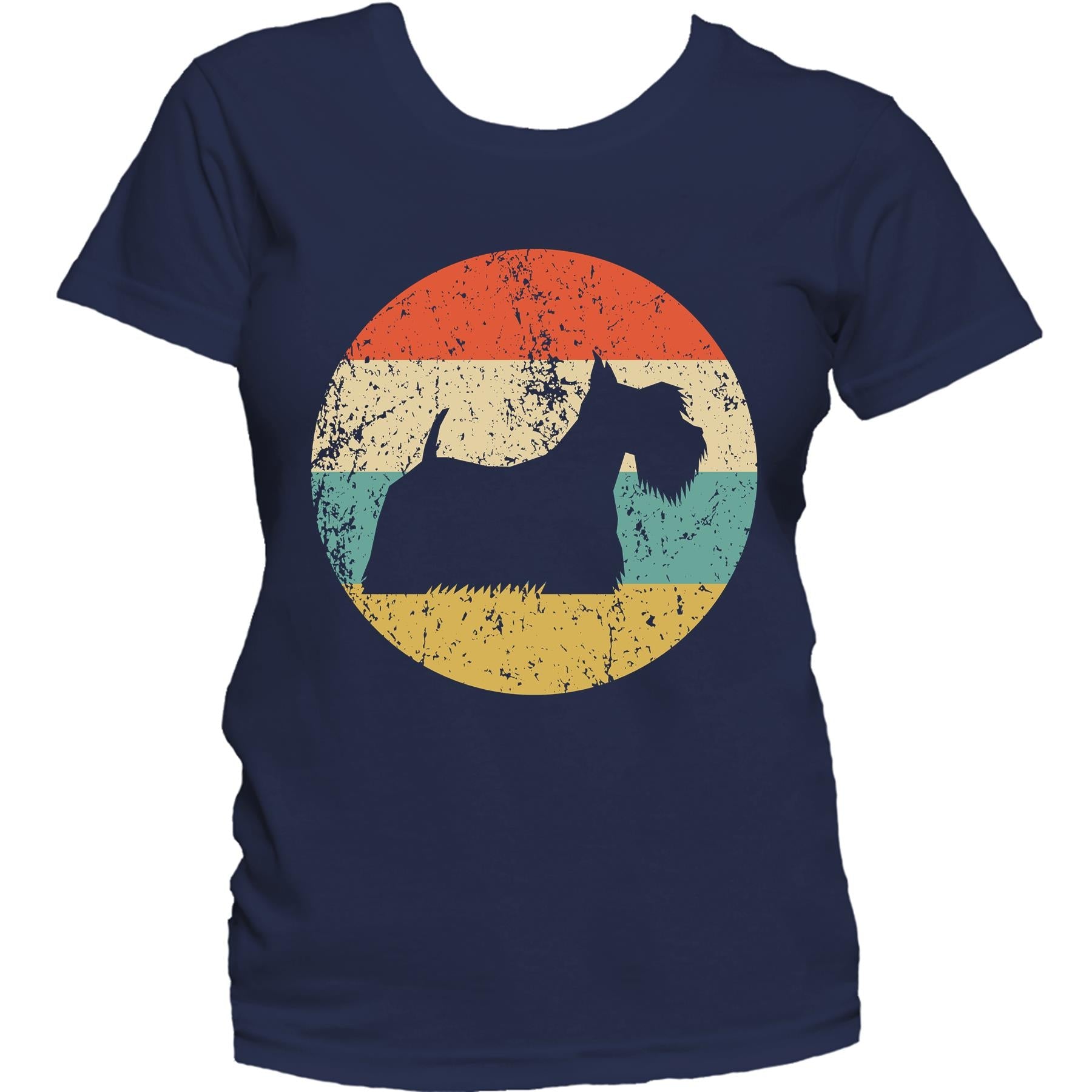 Scottish Terrier Shirt - Vintage Retro Scottie Dog Women's T-Shirt