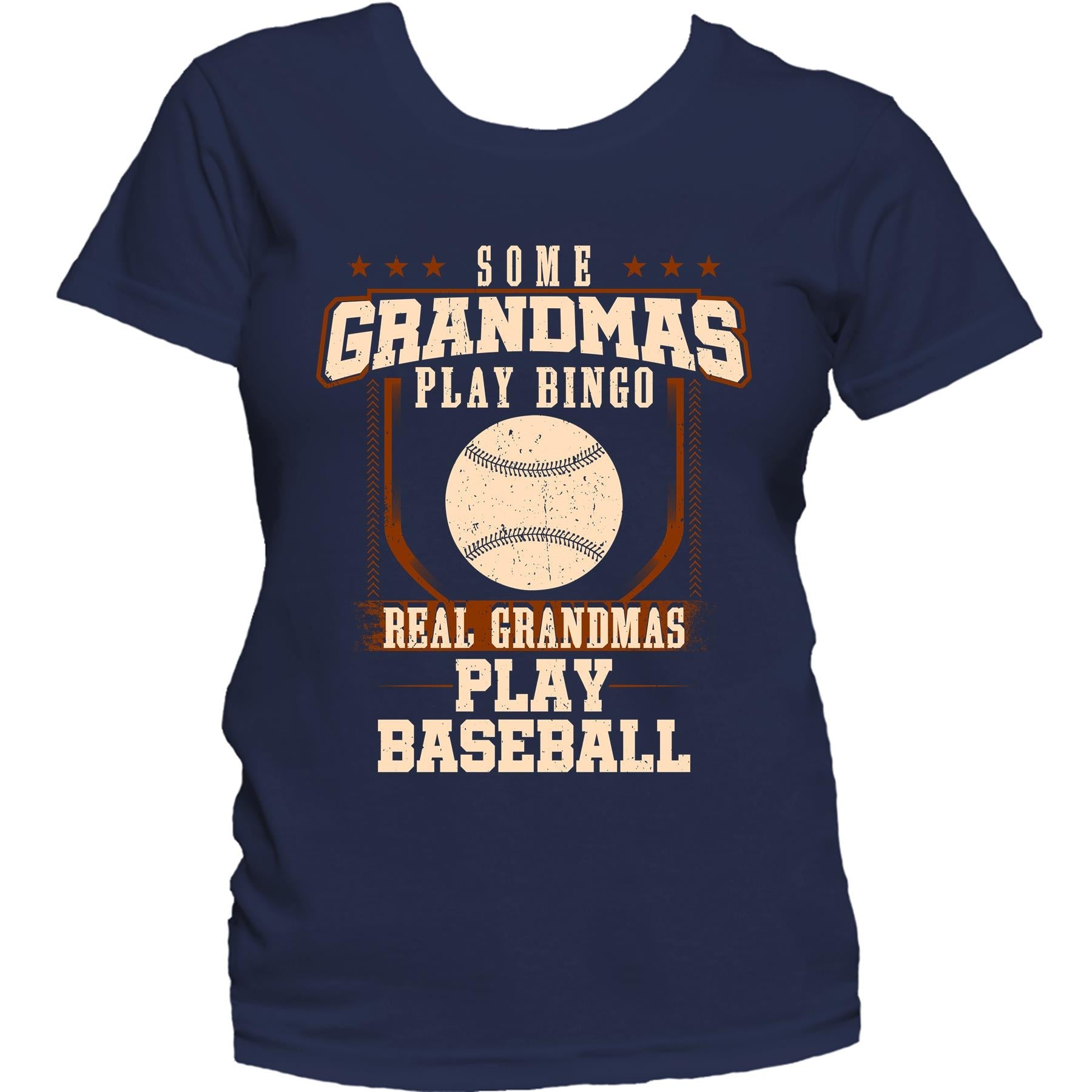 Some Grandmas Play Bingo Real Grandmas Play Baseball Women's T-Shirt
