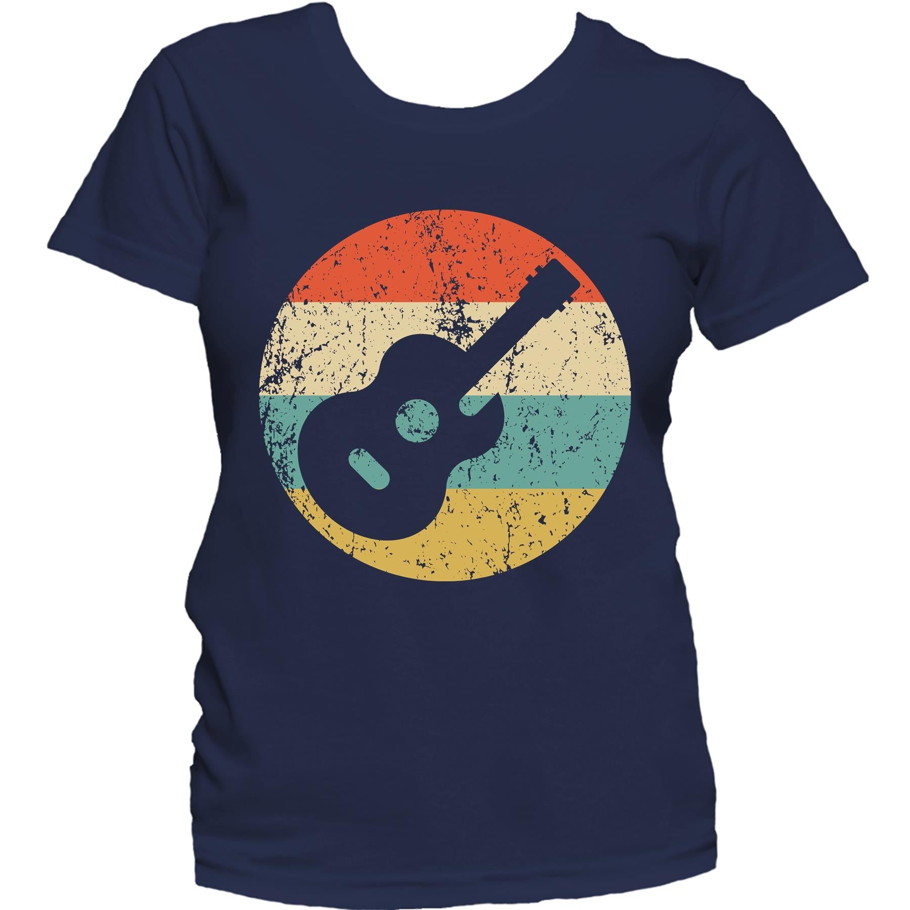 Guitarist Shirt - Retro Acoustic Guitar Icon Women's T-Shirt