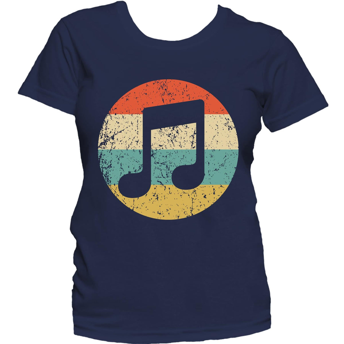 Musician Shirt - Retro Musical Notes Icon Women's T-Shirt
