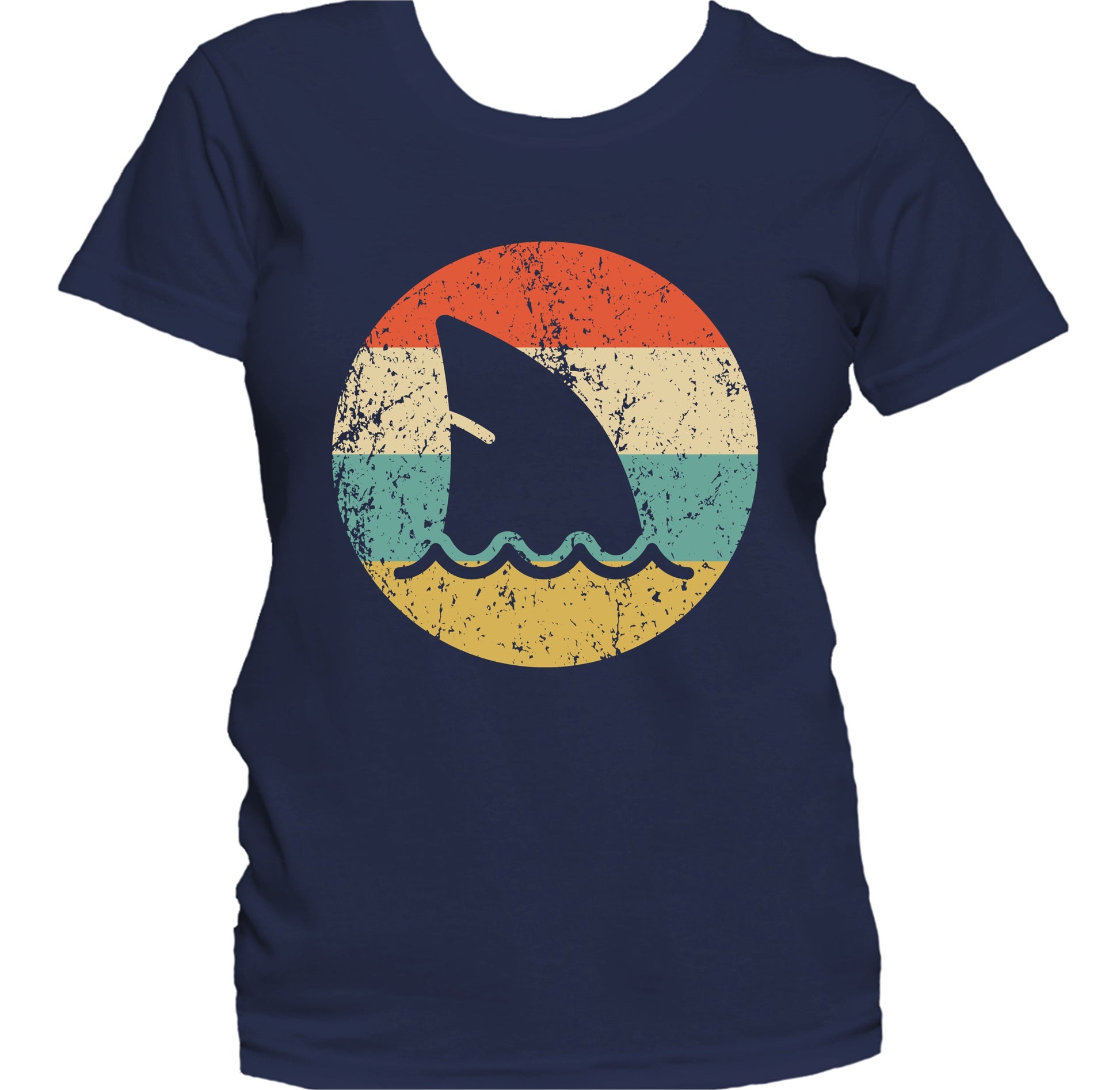Shark Fin Retro Style Shark Women's T-Shirt