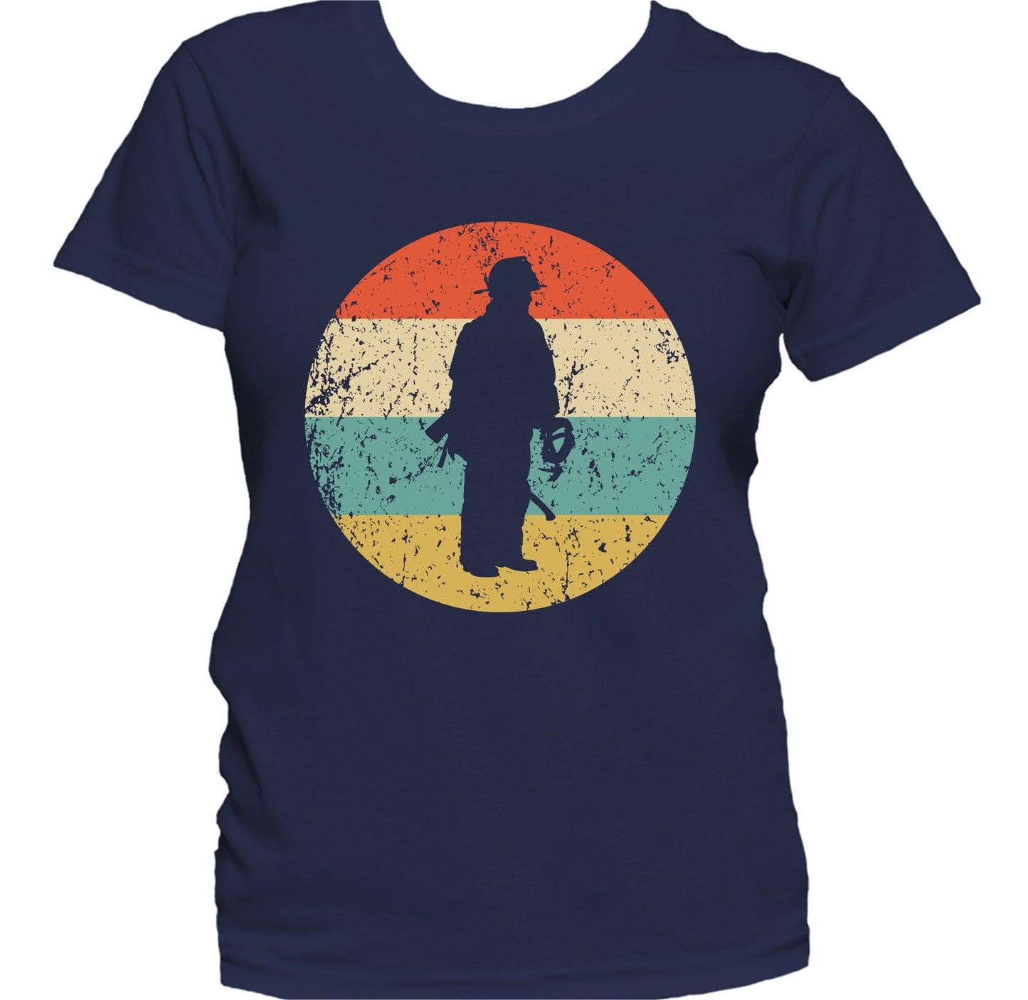 Fireman Retro Style Firefighter Women's T-Shirt
