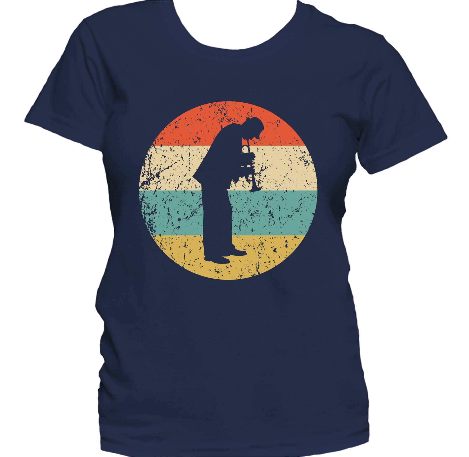 Trumpet Player Retro Style Music Women's T-Shirt