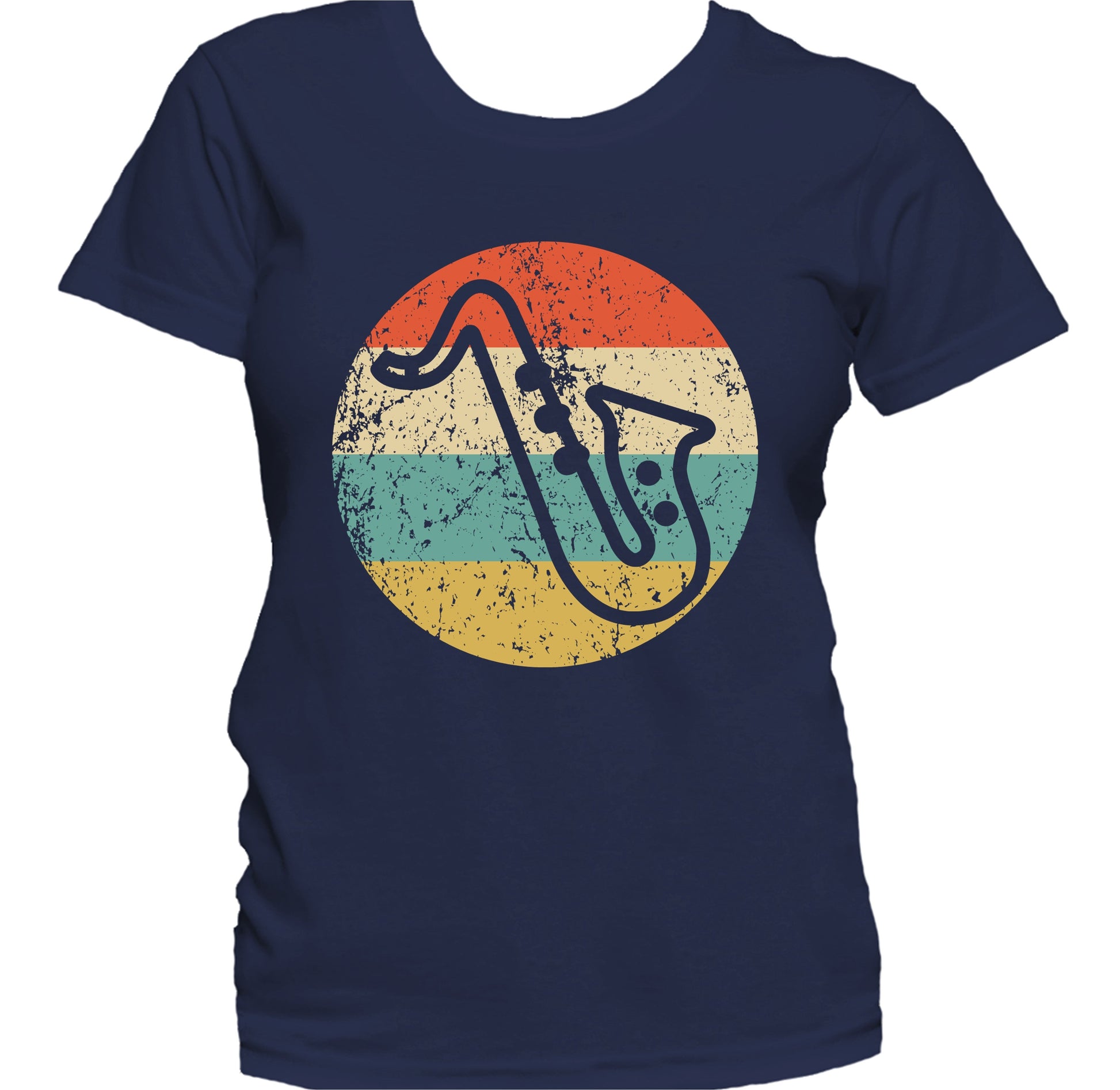Saxophone Retro Style Music Women's T-Shirt