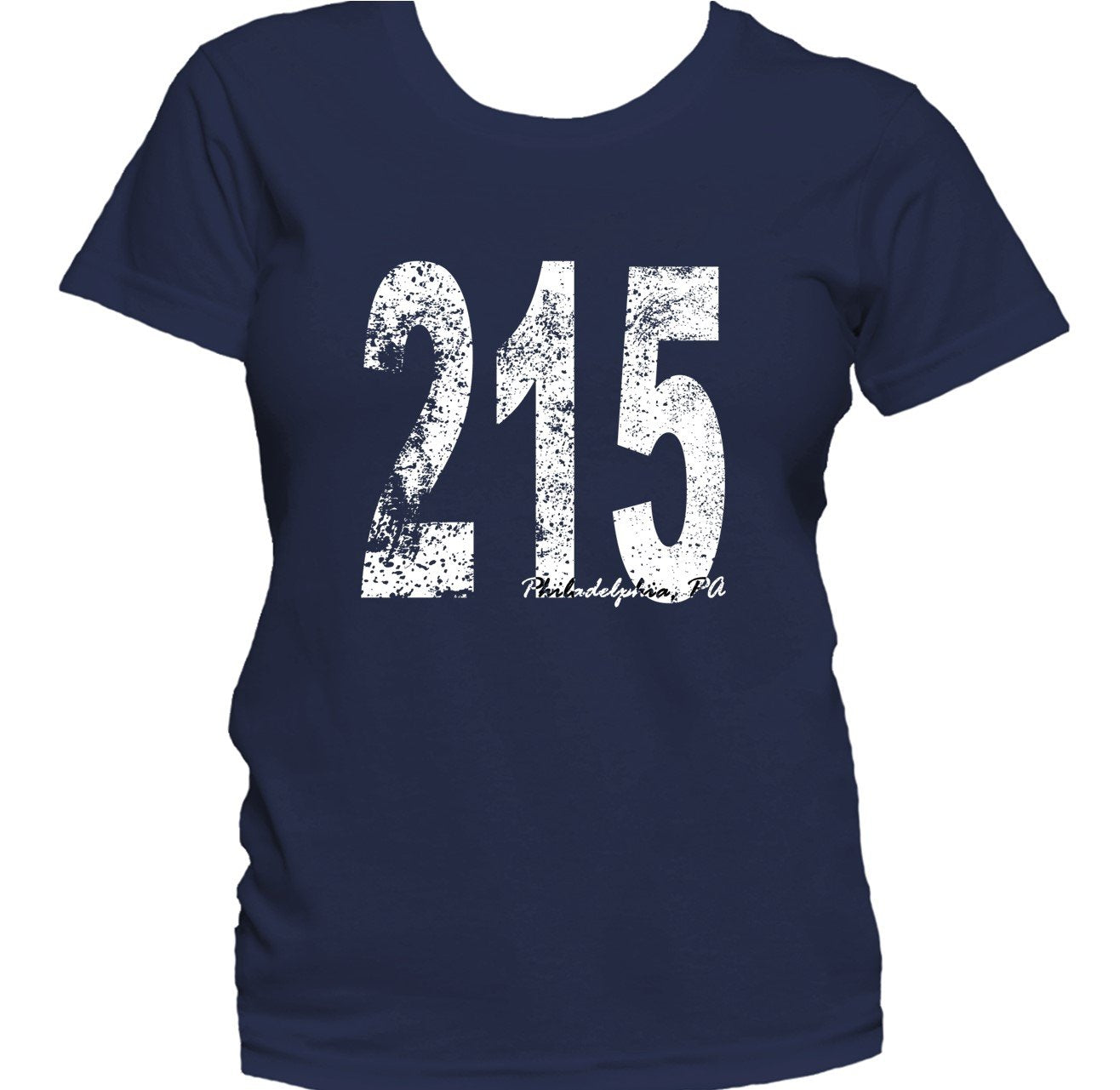 Retro Style Philadelphia Area Code 215 Women's T-Shirt