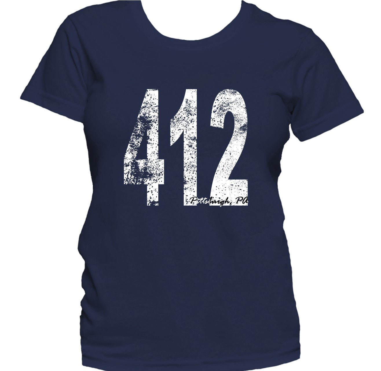 Retro Style Pittsburgh Area Code 412 Women's T-Shirt