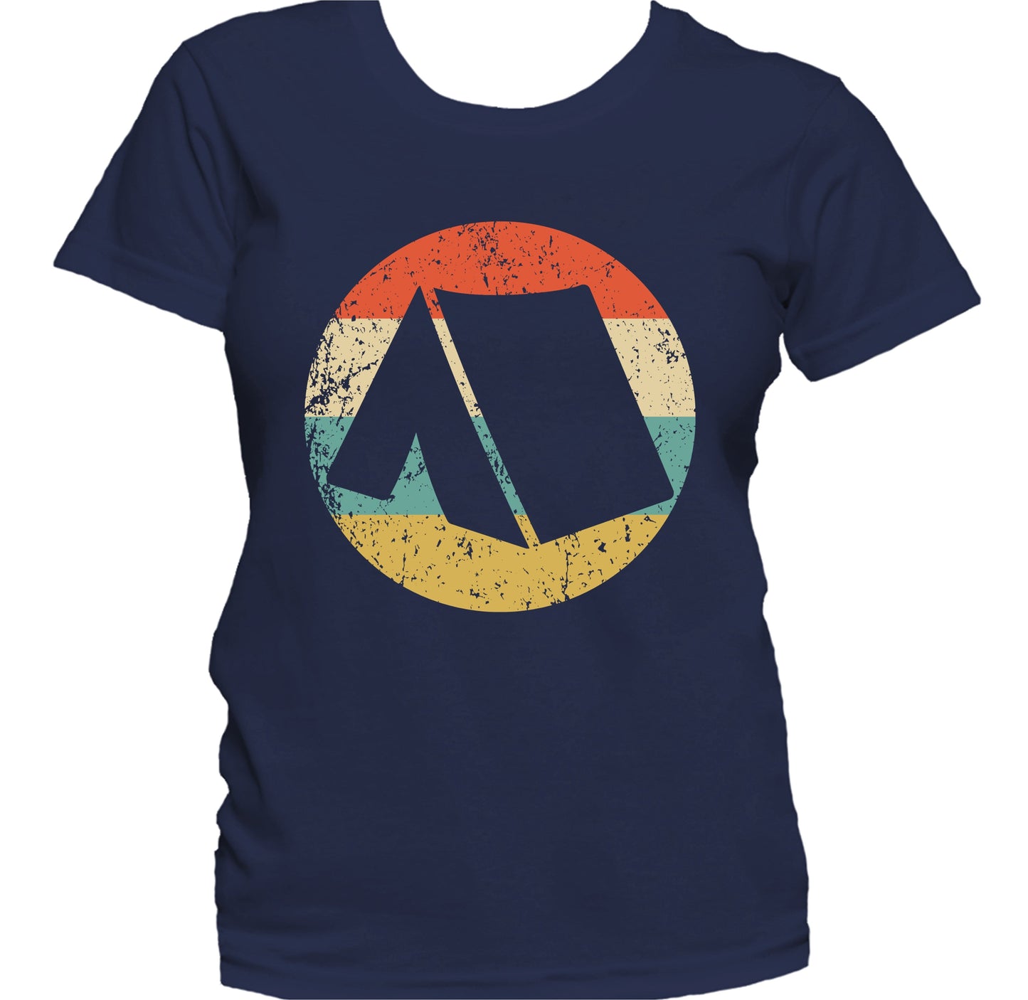 Outdoors Camping Retro Tent Icon Women's T-Shirt