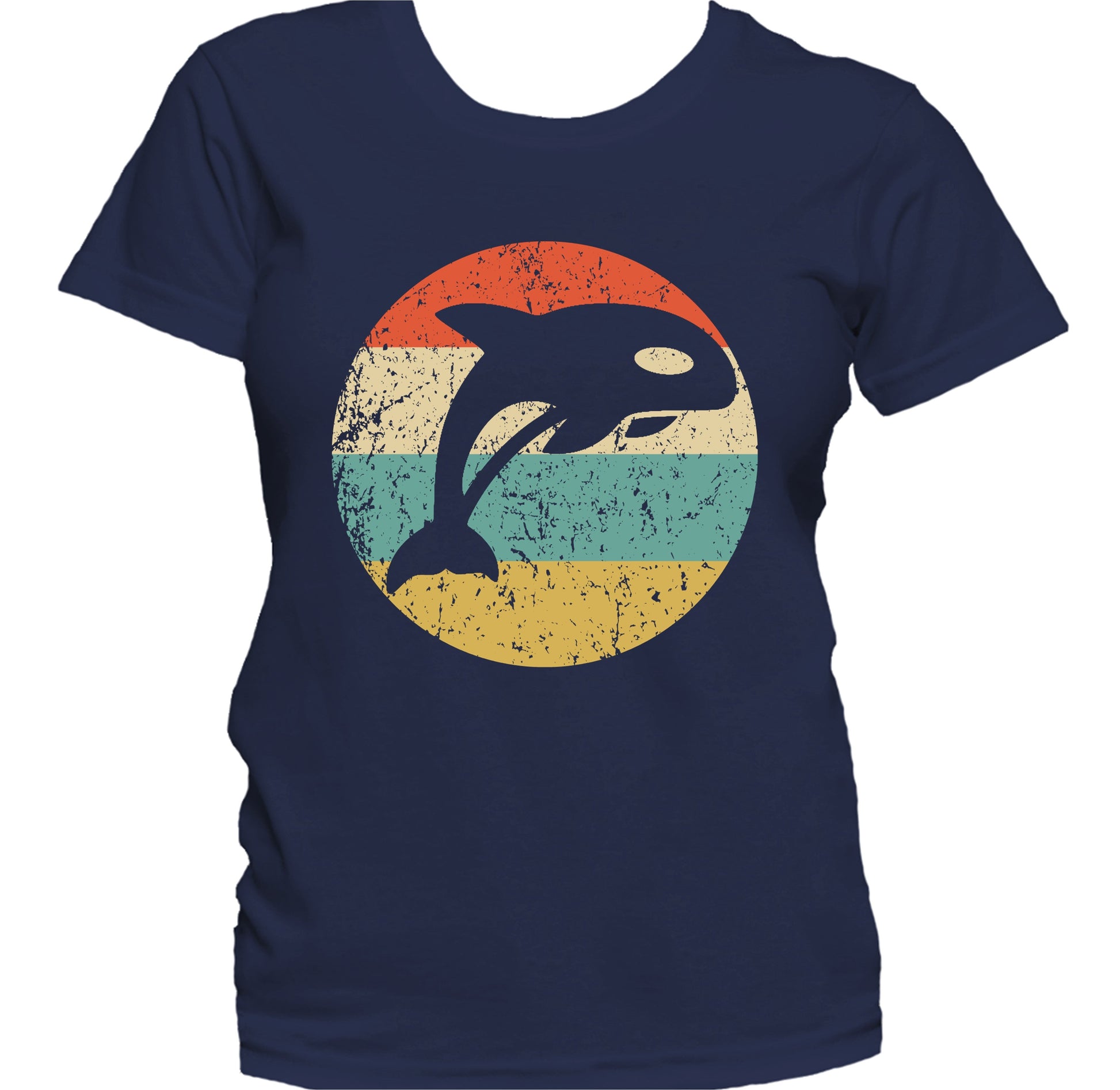 Killer Whale Retro Orca Whale Icon Women's T-Shirt