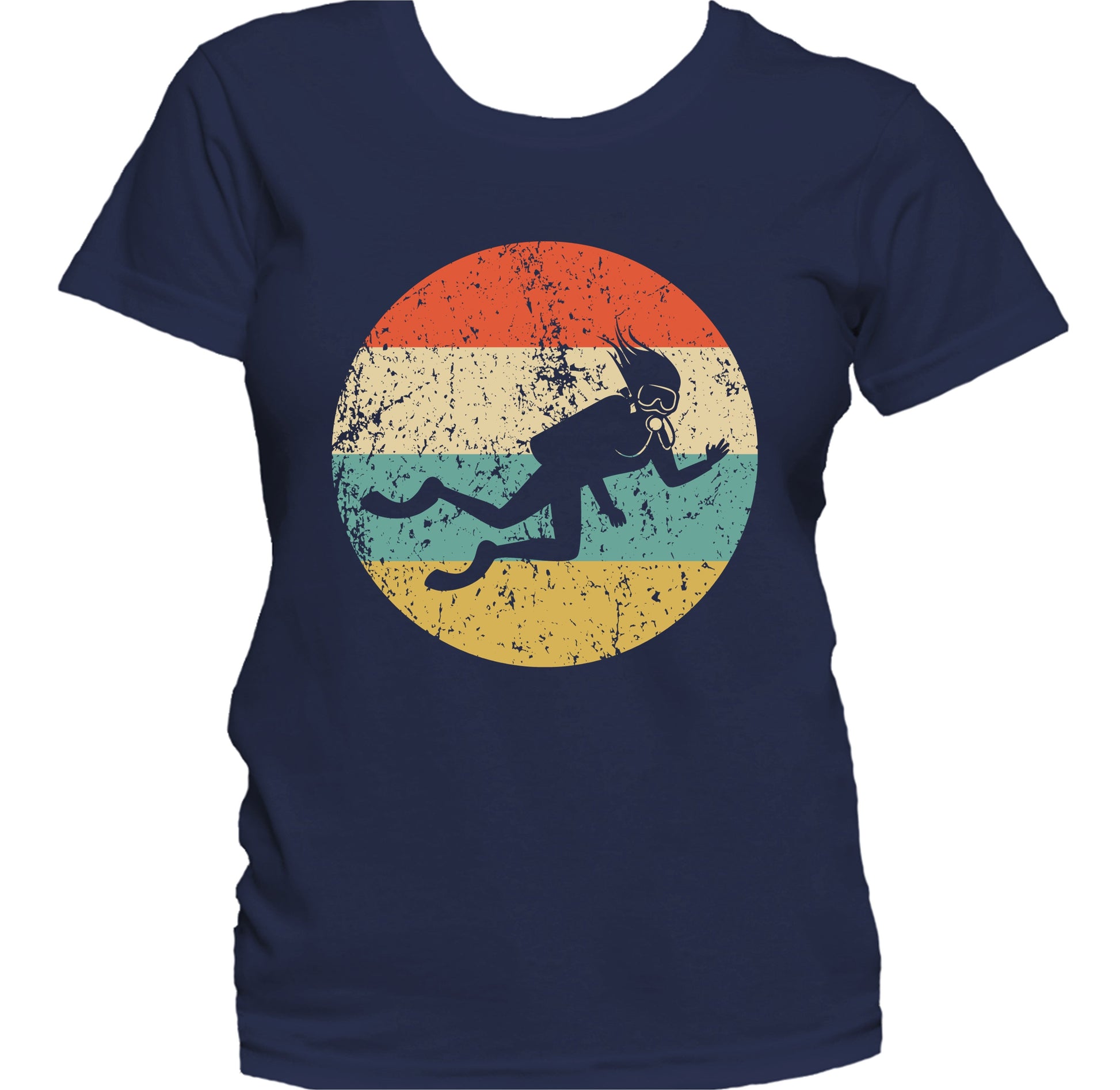 Scuba Diving Retro Scuba Diver Icon Women's T-Shirt