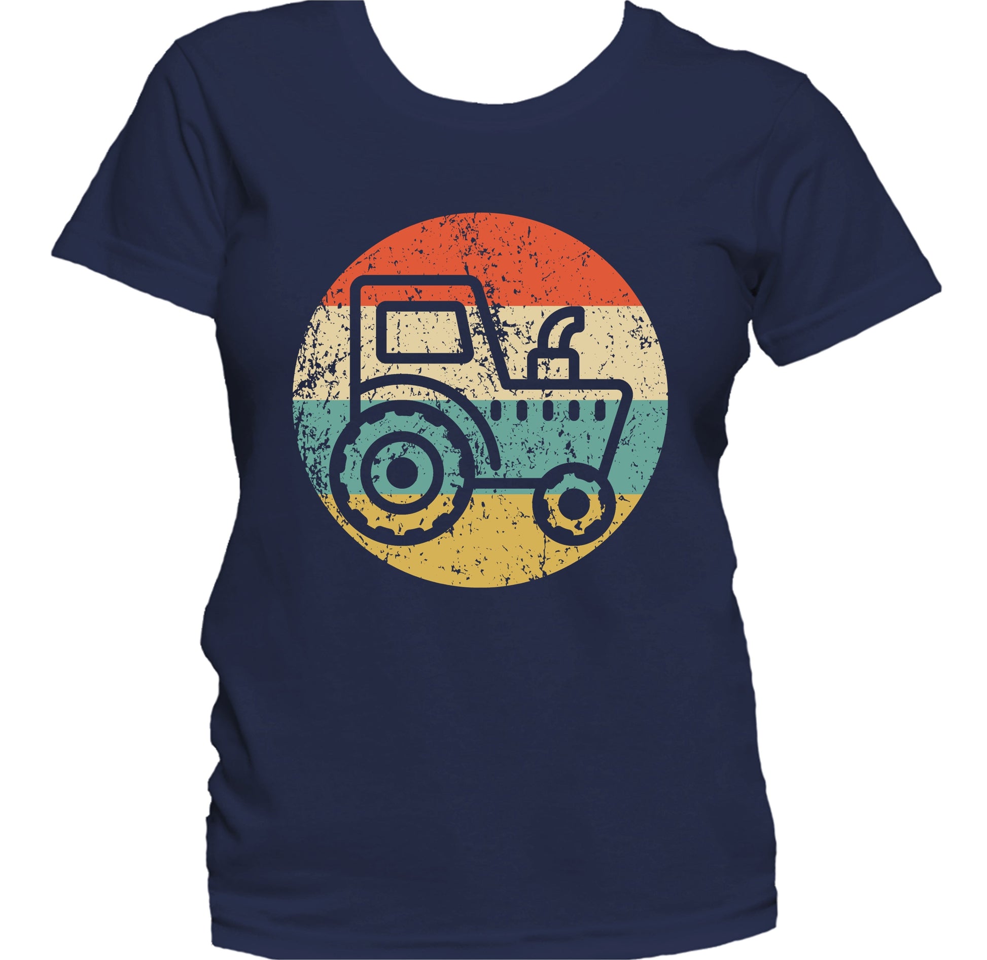 Farmer Retro Tractor Icon Women's T-Shirt