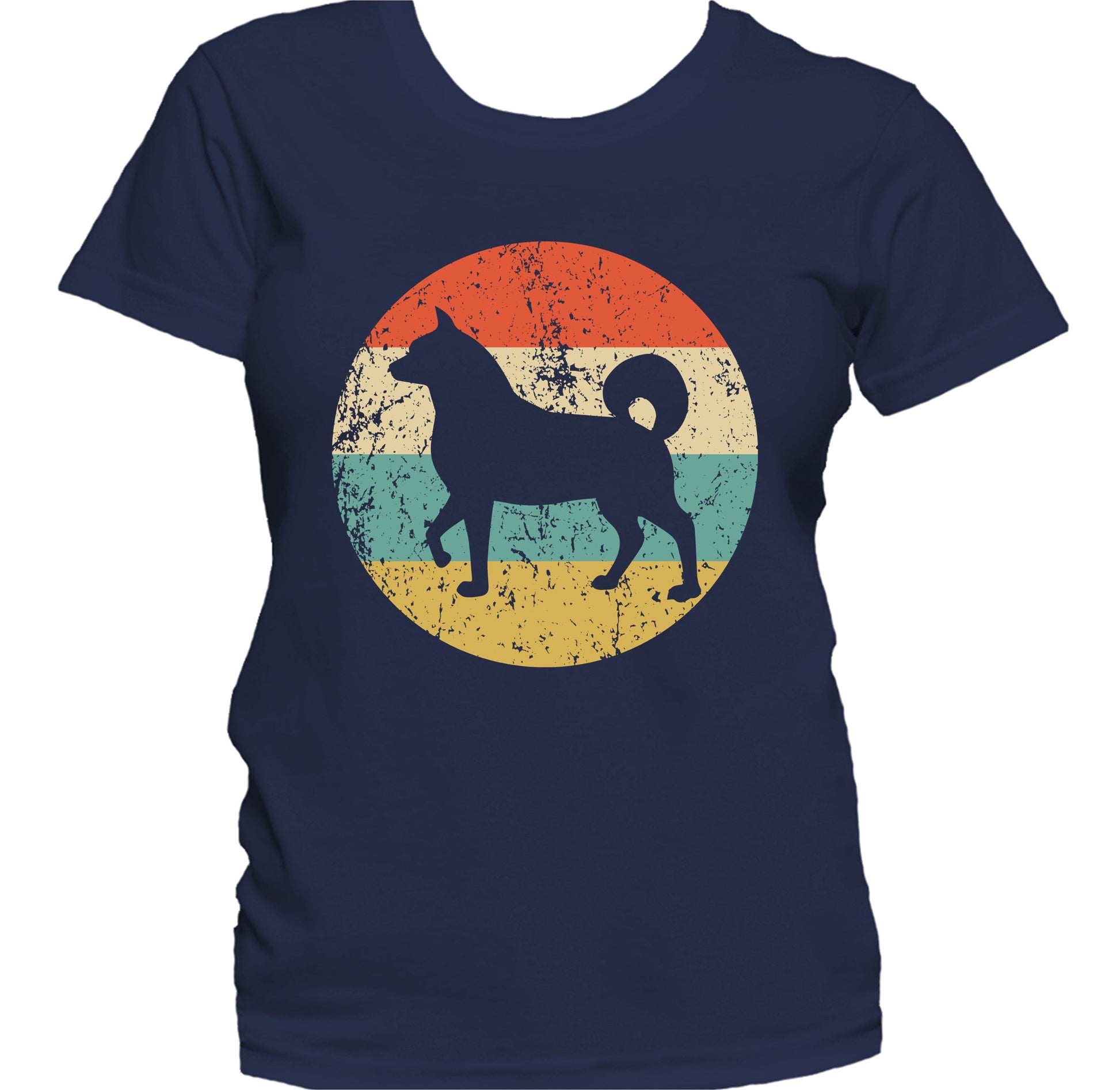 Retro Akita Inu Dog Breed Icon Women's T-Shirt