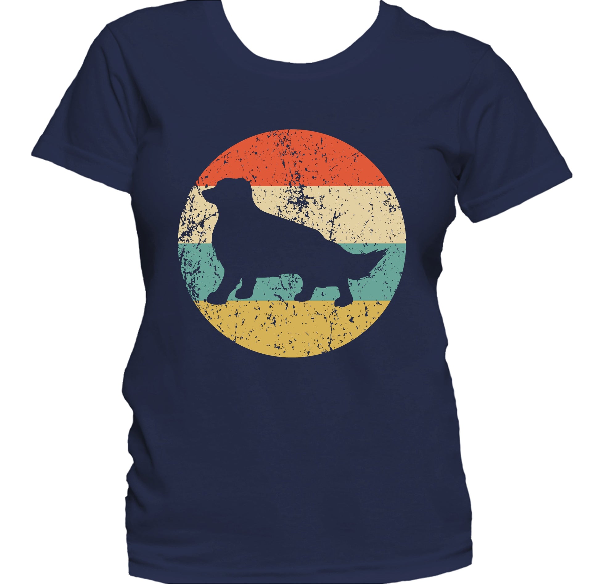 Retro Border Collie Dog Breed Icon Women's T-Shirt