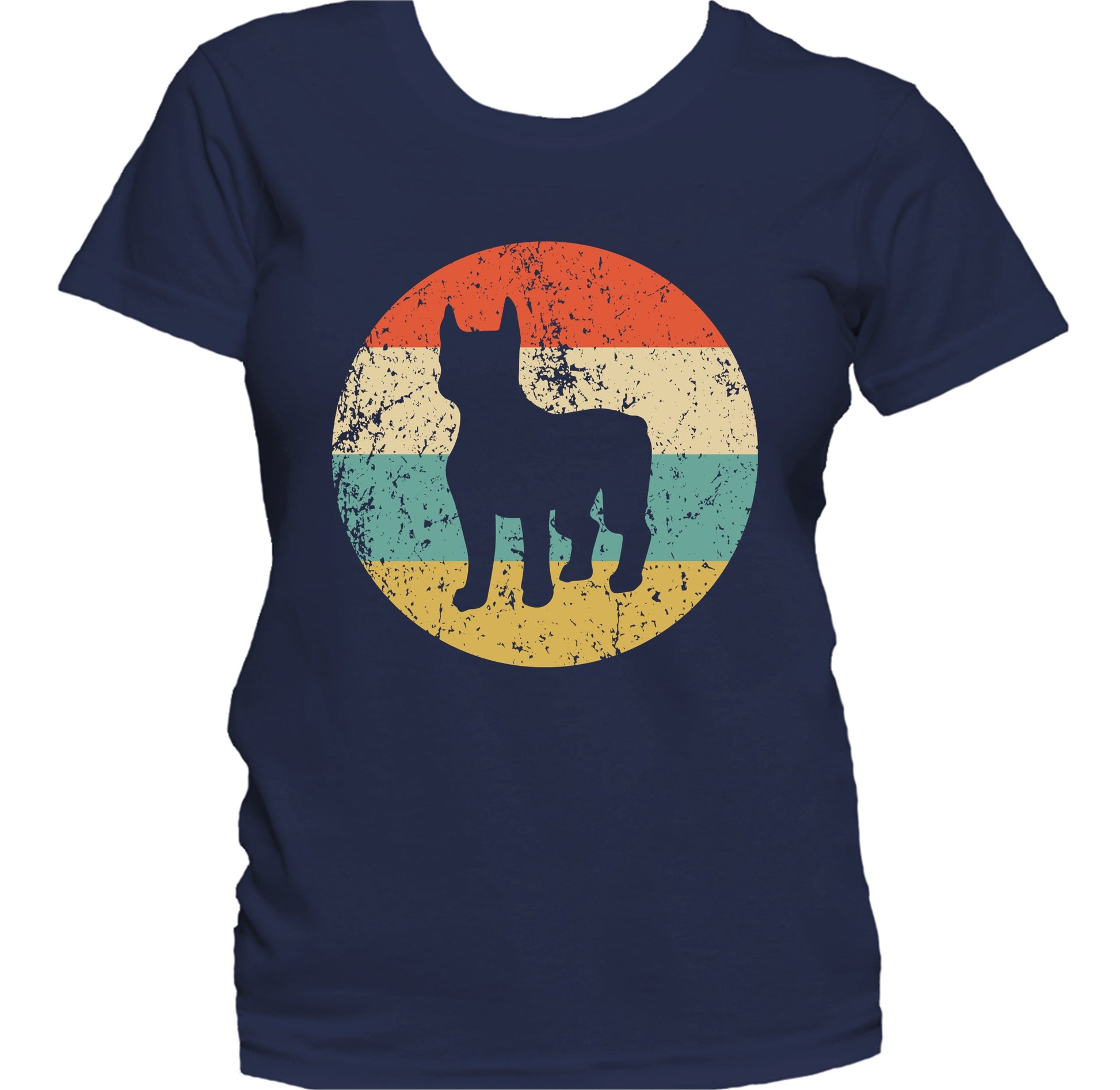 Retro Boston Terrier Dog Breed Icon Women's T-Shirt