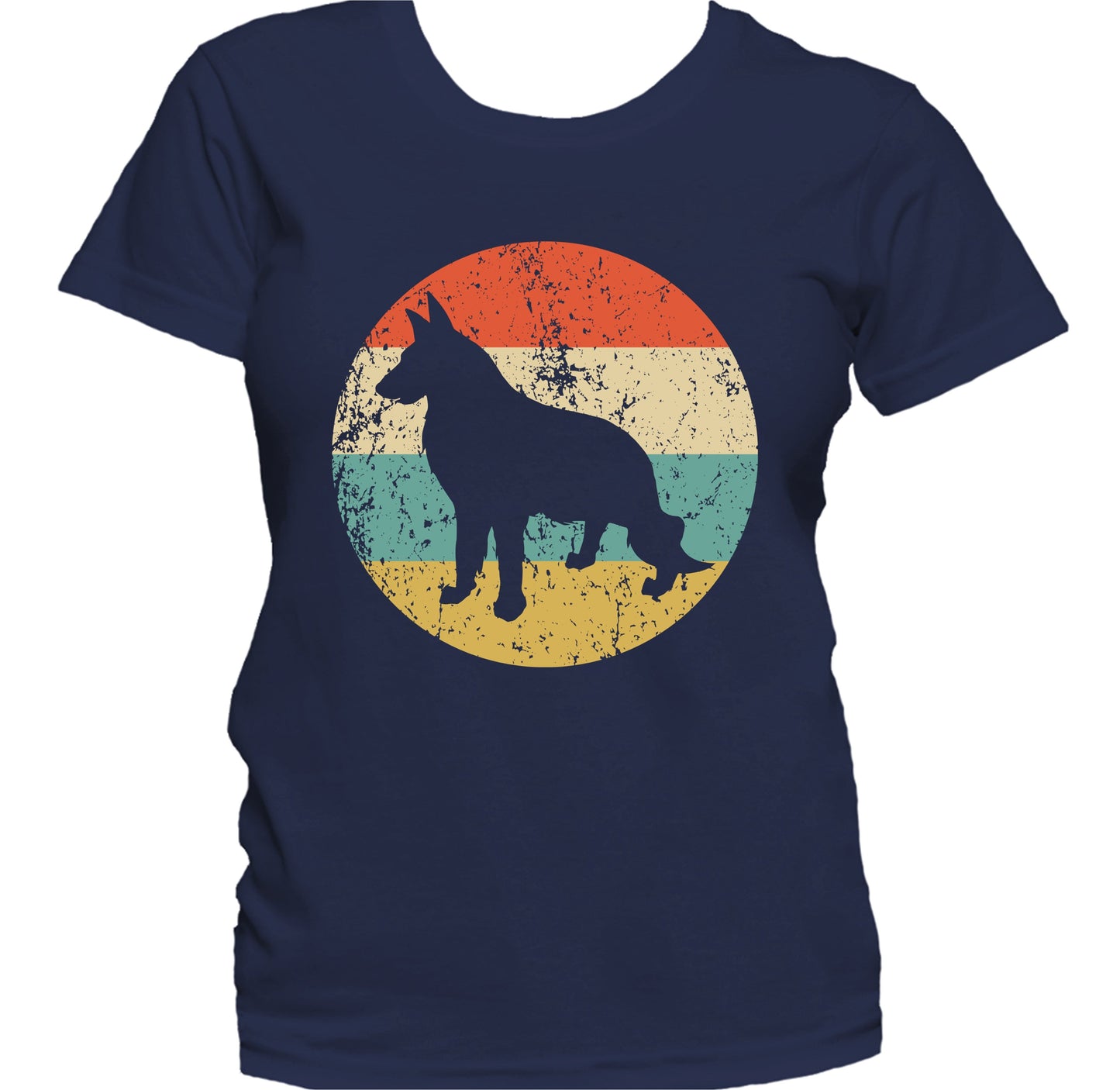 Retro German Shepherd Dog Breed Icon Women's T-Shirt