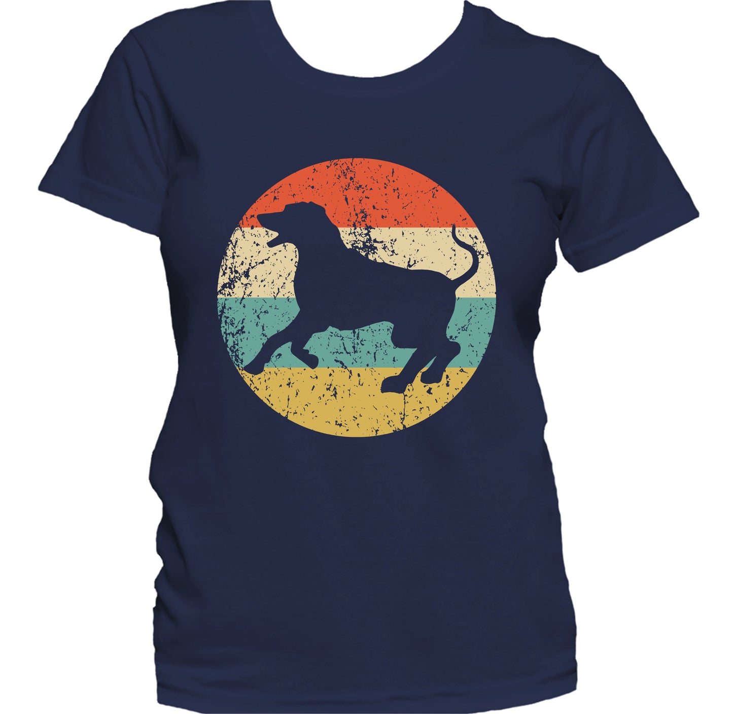 Retro Rhodesian Ridgeback Dog Breed Icon Women's T-Shirt