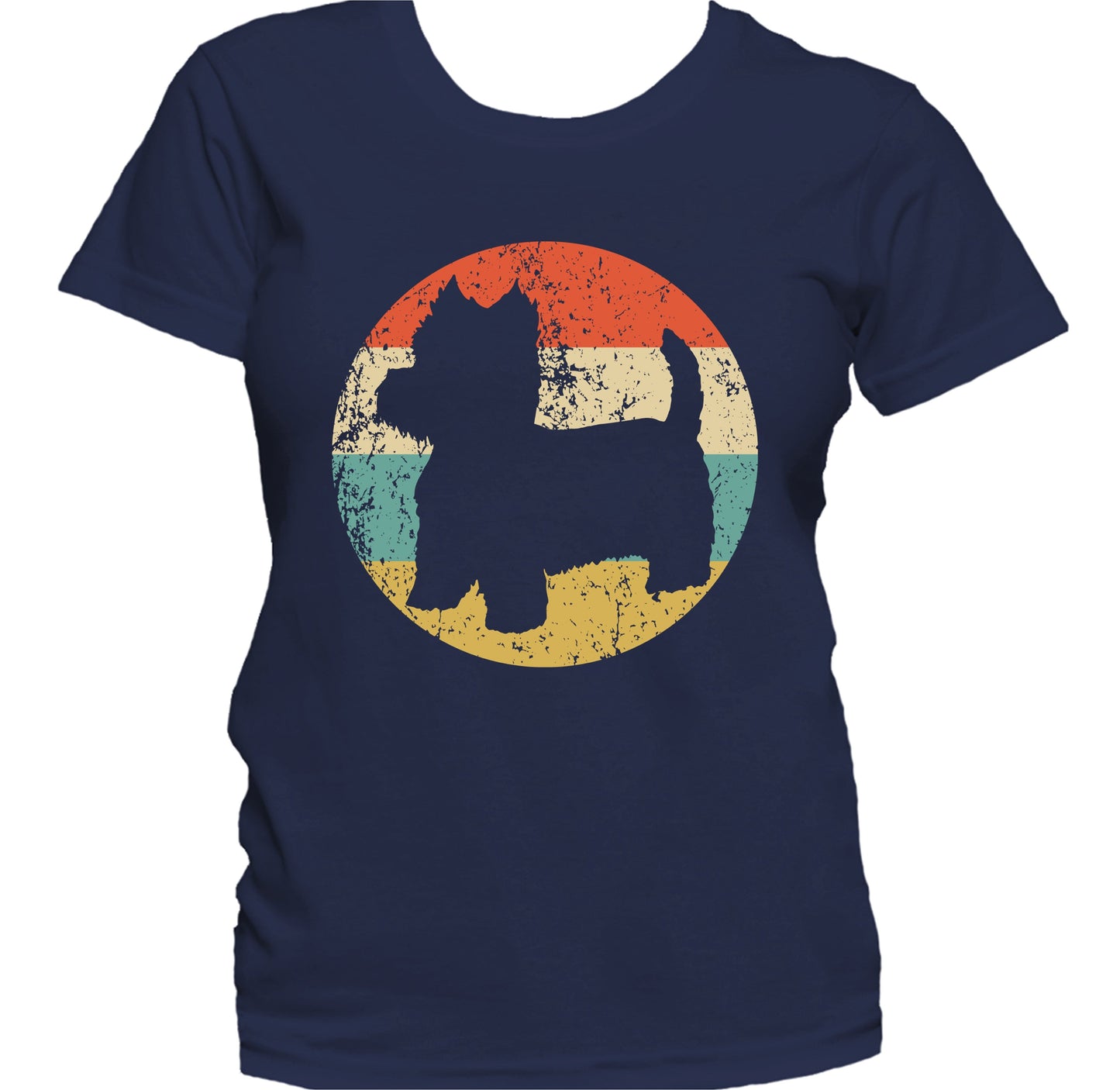 Retro West Highland White Terrier Dog Breed Icon Women's T-Shirt