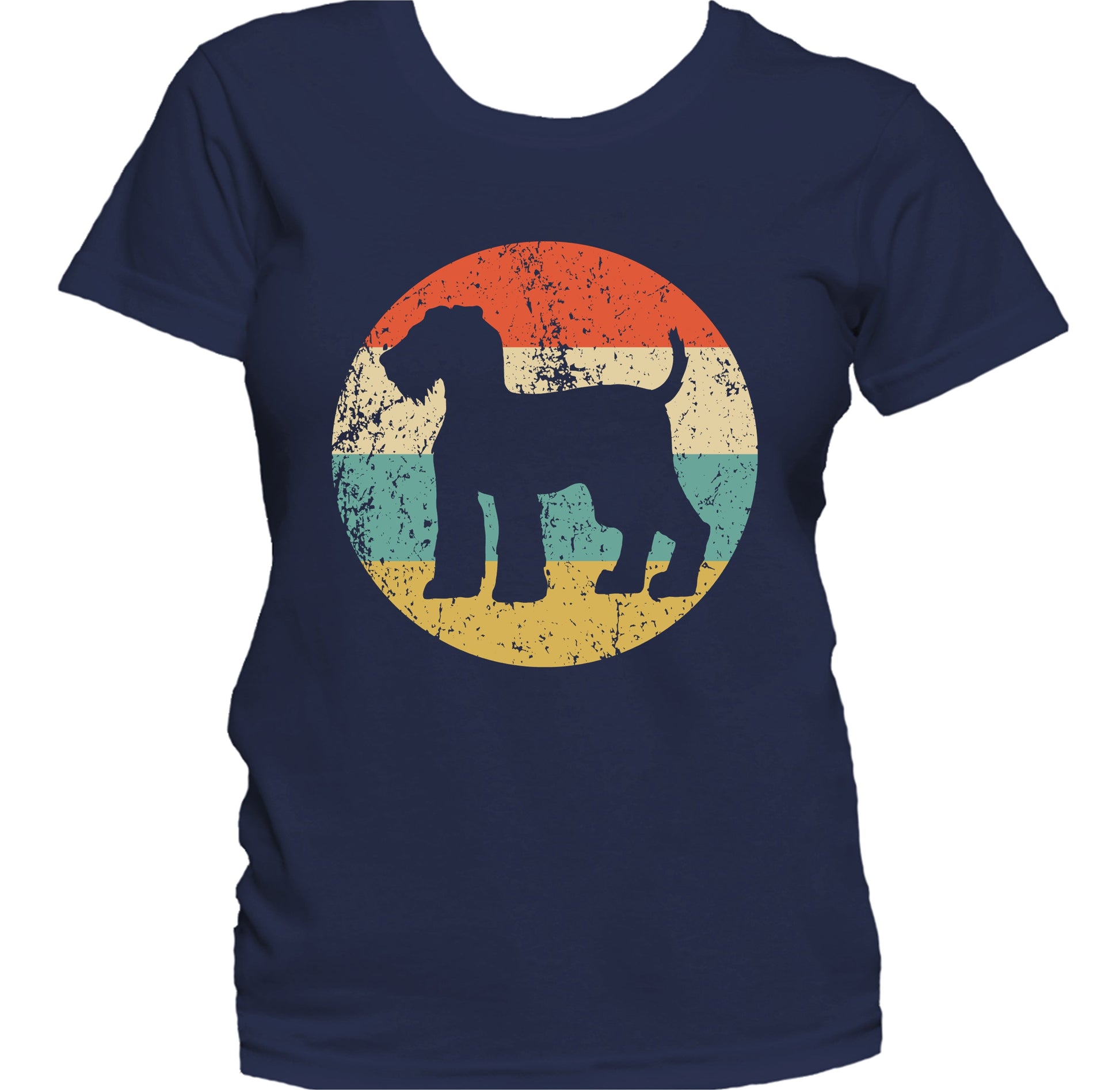 Retro Airedale Terrier Dog Breed Icon Women's T-Shirt